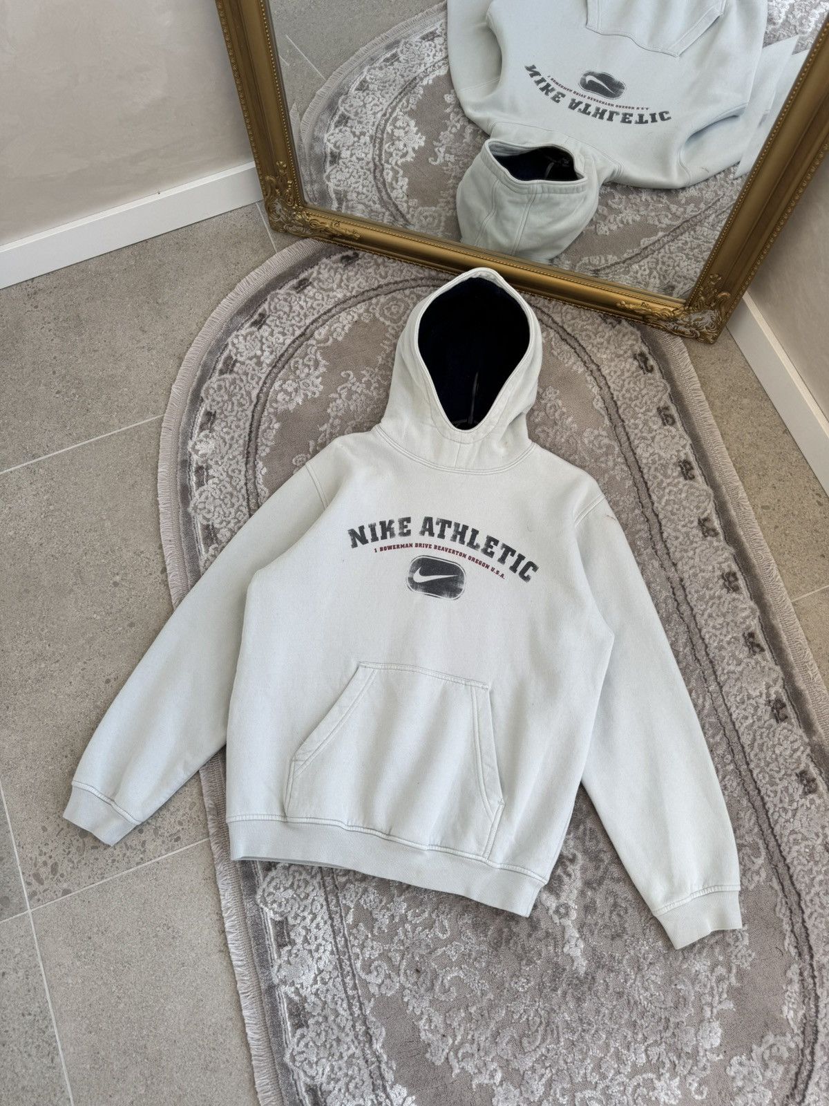Nike Vintage Nike Athletic Hoodie Big logo Center Swoosh Y2K Size US XS / EU 42 / 0 - 1 Thumbnail