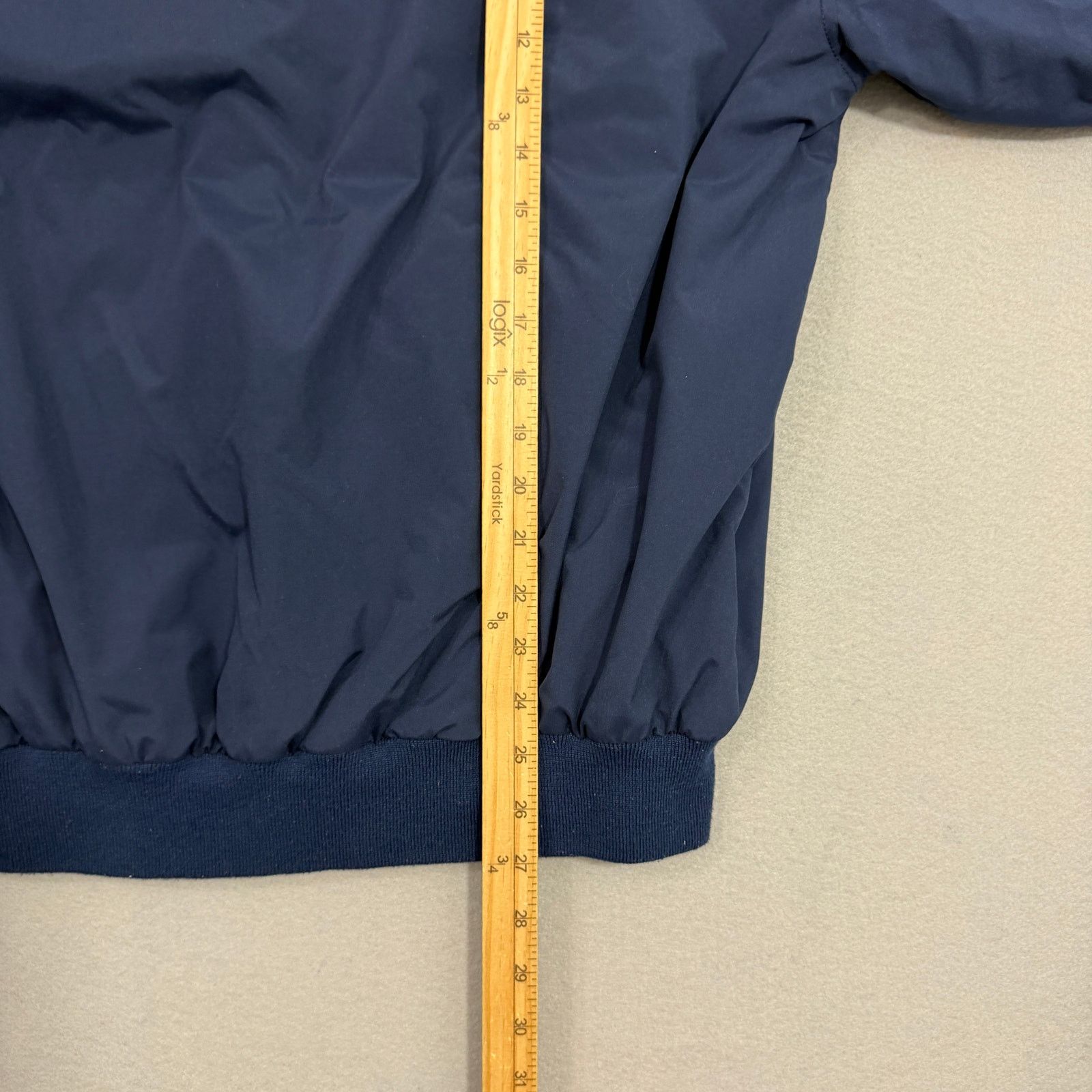 Tommy Hilfiger Vintage Tommy Hilfiger Bomber Jacket Large Blue Fleece Lined Size US L / EU 52-54 / 3 - 10 Thumbnail