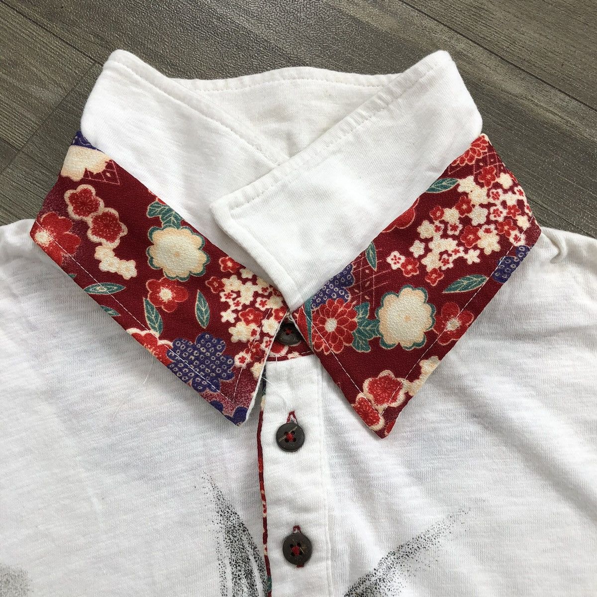 Karakuri Tamashii Vintage Karakuri Tamashii Koi Japanese Polo Shirt Ed Hardy Size US L / EU 52-54 / 3 - 10 Thumbnail