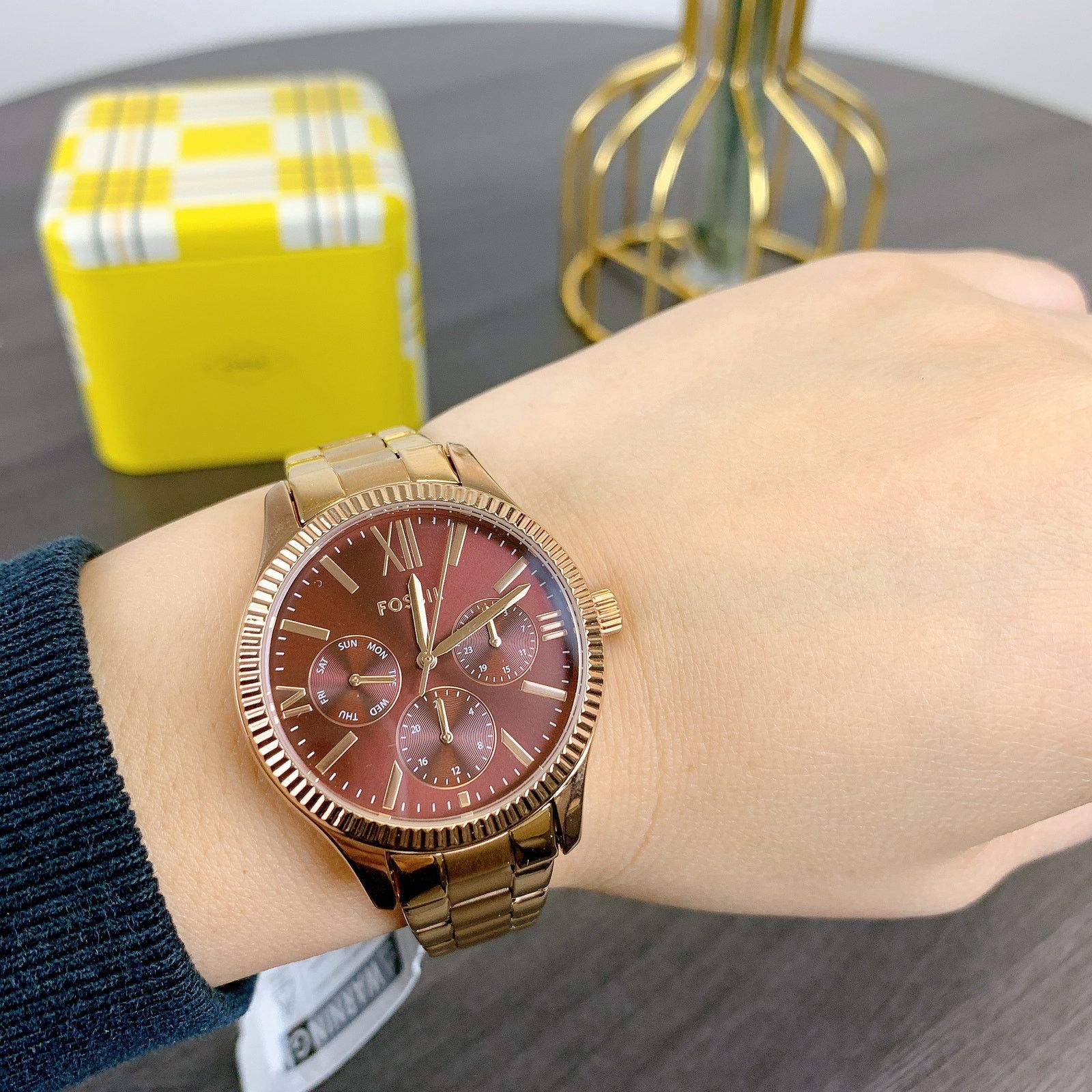 Fossil Fossil BQ3969 Rye Multifunction Rose Gold- Stainless Watch Size ONE SIZE - 6 Thumbnail