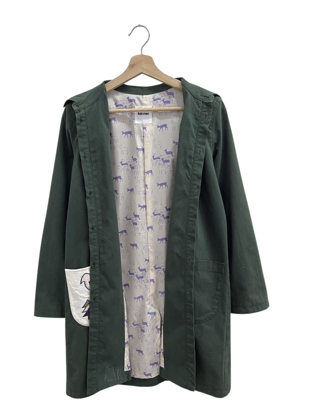 Ne-Net Ne-Net Olive Long Jacket Size US S / EU 44-46 / 1 - 10 Thumbnail
