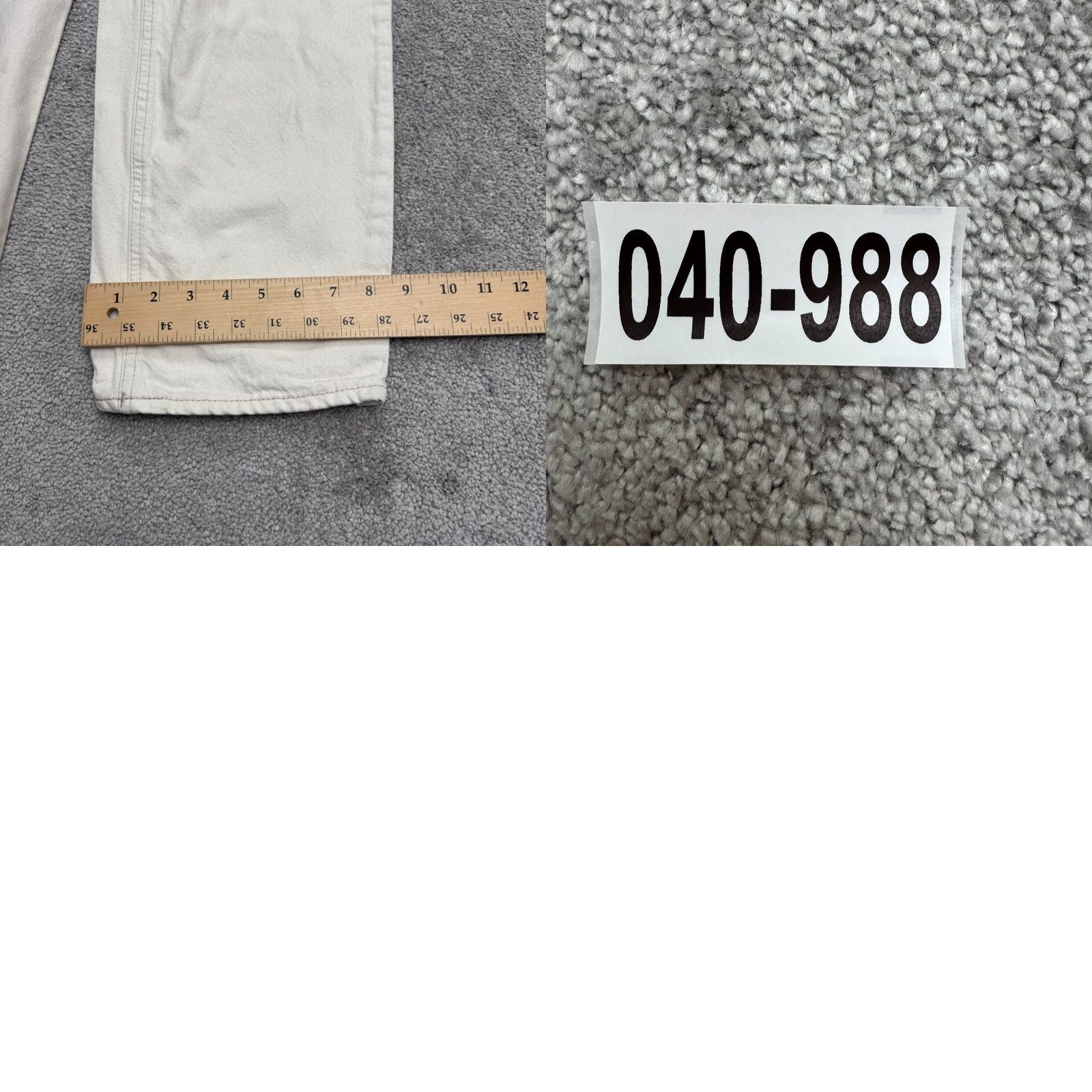 Urban Outfitters BDG Urban Outfitters Jeans Baggy High Rise Denim Womens 26R Cream Beige Distressed 5-Pocket Regular Jeans Mens Womens Size 26" / US 2 / IT 38 - 11 Thumbnail