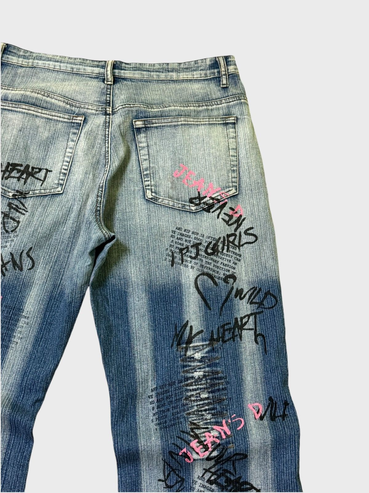 Hysteric Glamour FLARE DRAMA JEANS PRINTED DESIGN BOOT CUT STRETCHABLE JEANS Size US 34 / EU 50 - 14 Thumbnail