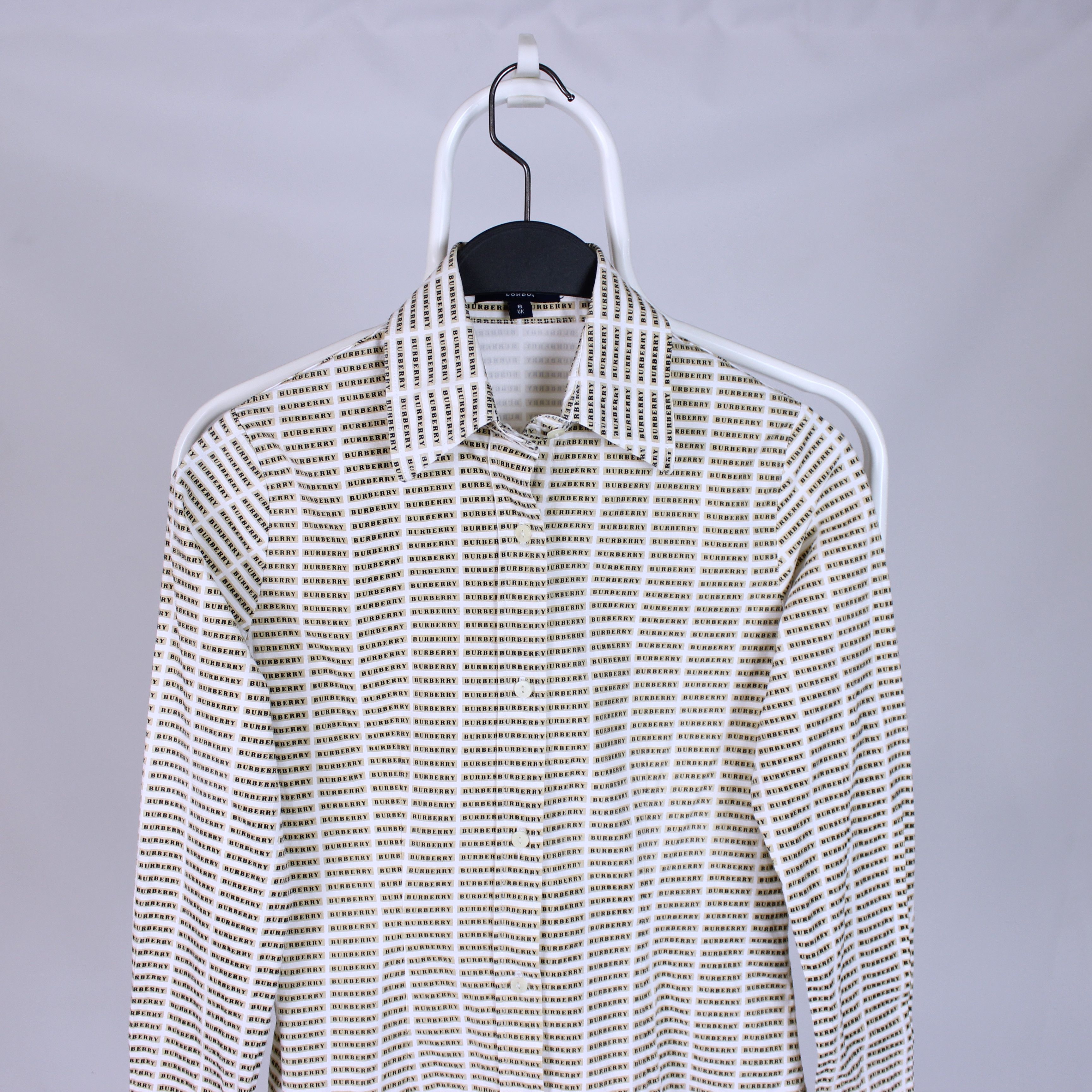 Burberry Burberry vintage monogram button ups shirt XS S 6 uk Size XS / US 0-2 / IT 36-38 - 2 Thumbnail