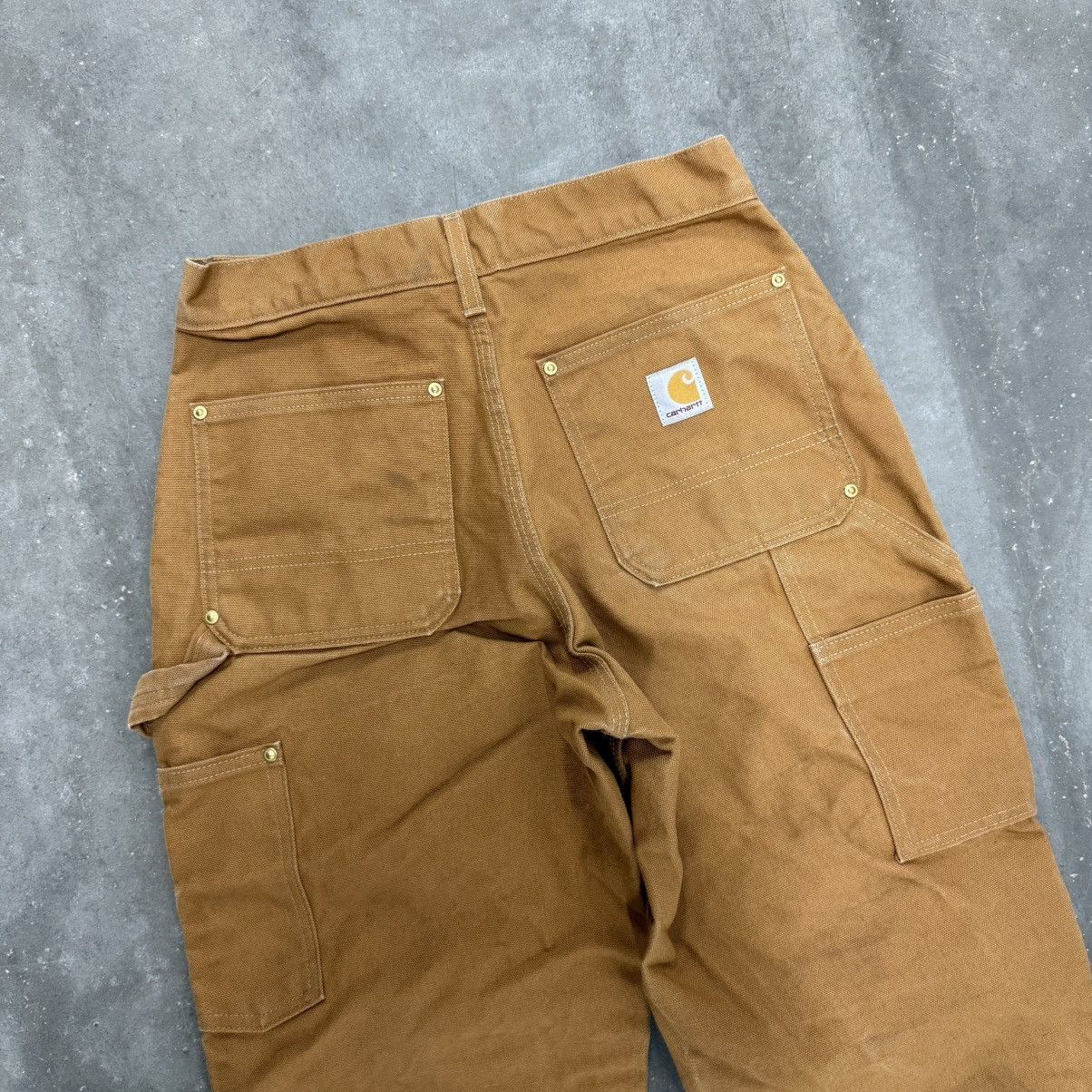 Carhartt × Vintage Vintage Distressed Carhartt Double Knee Work Carpenter Pants Size US 27 - 12 Thumbnail