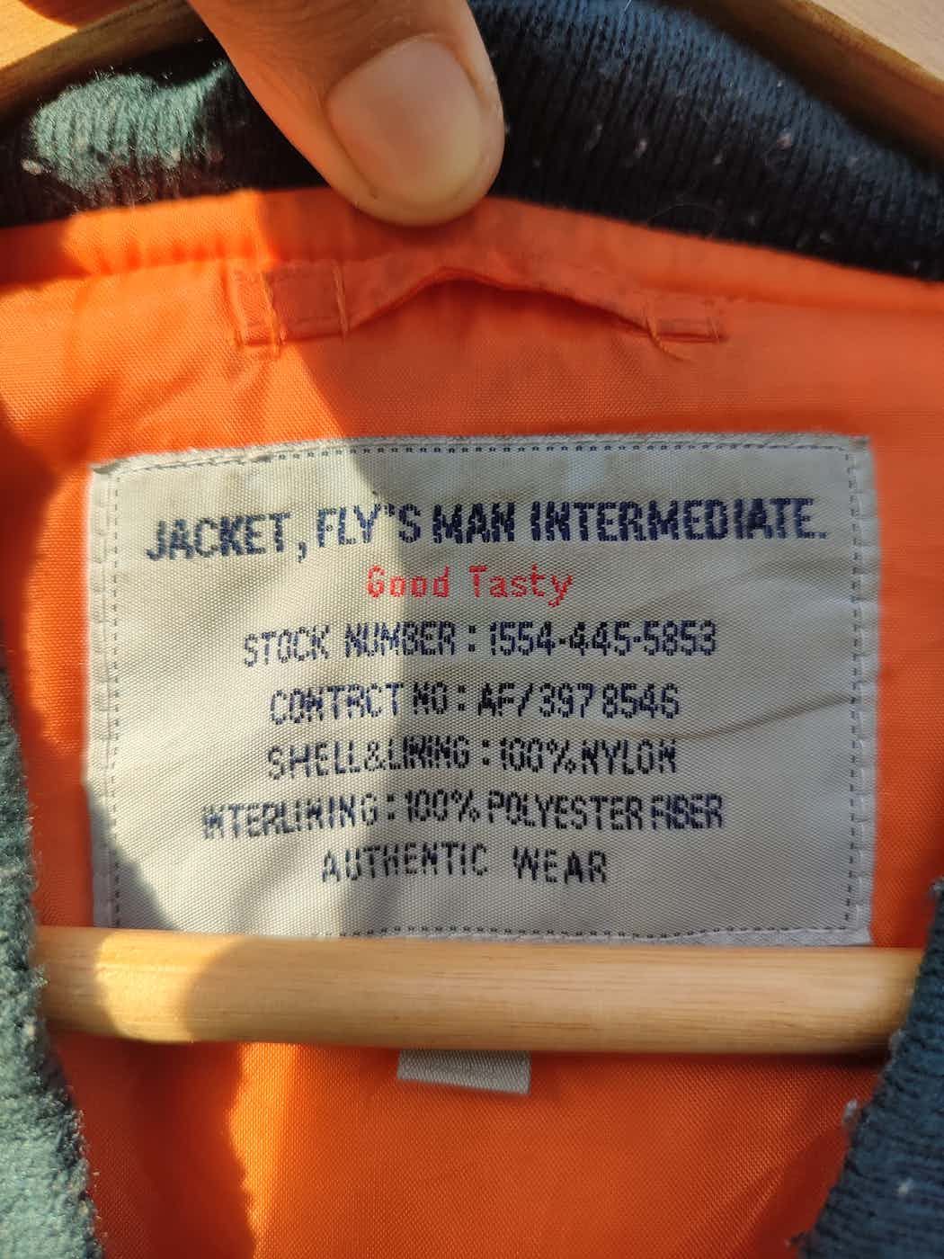 Other Vintage MA-1 Bomber Jacket – Good Tasty Authentic Wear Size US XL / EU 56 / 4 - 5 Thumbnail