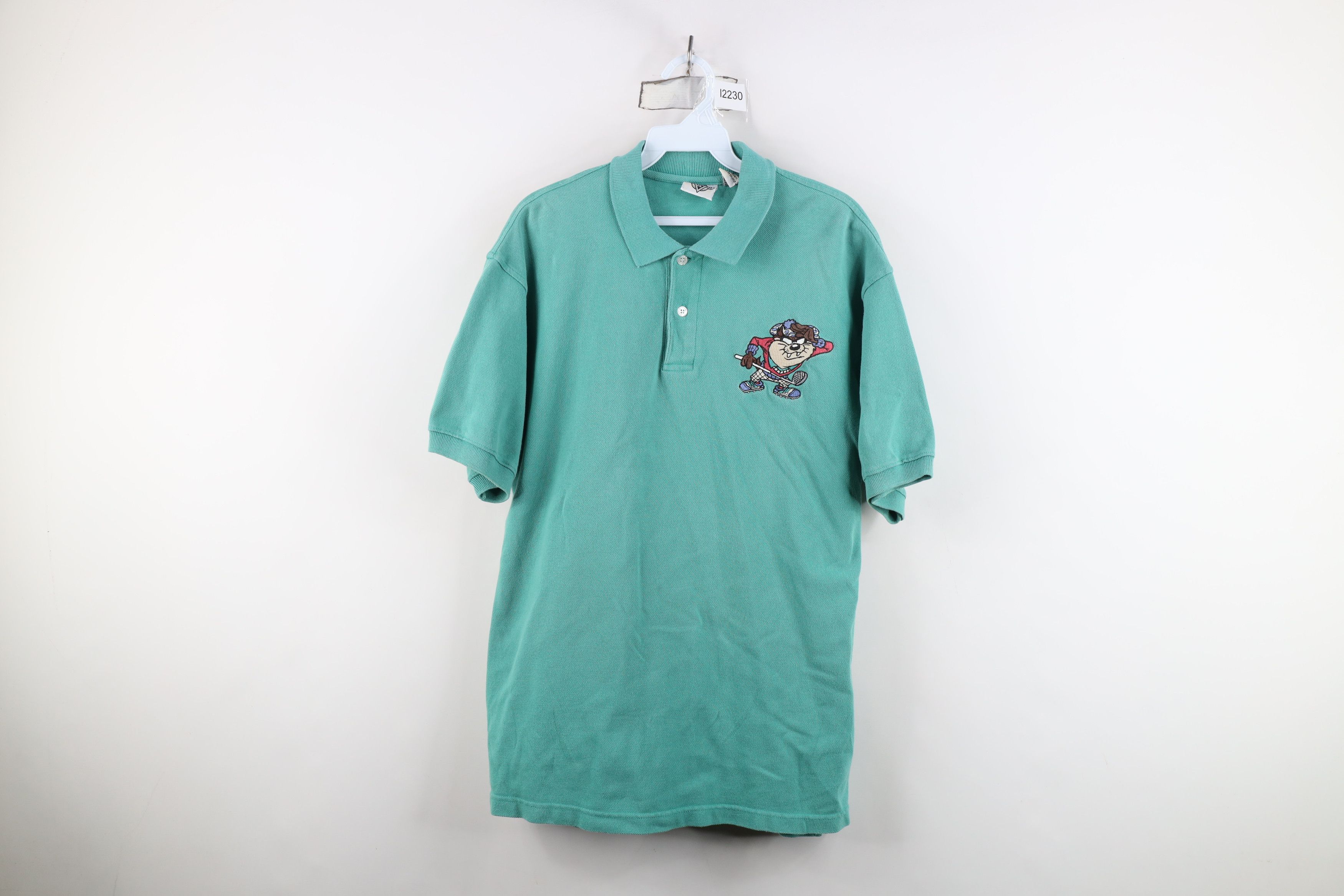 Vintage Vintage 90s Looney Tunes Taz Tazmanian Devil Golf Polo Shirt Size US M / EU 48-50 / 2 - 1 Thumbnail