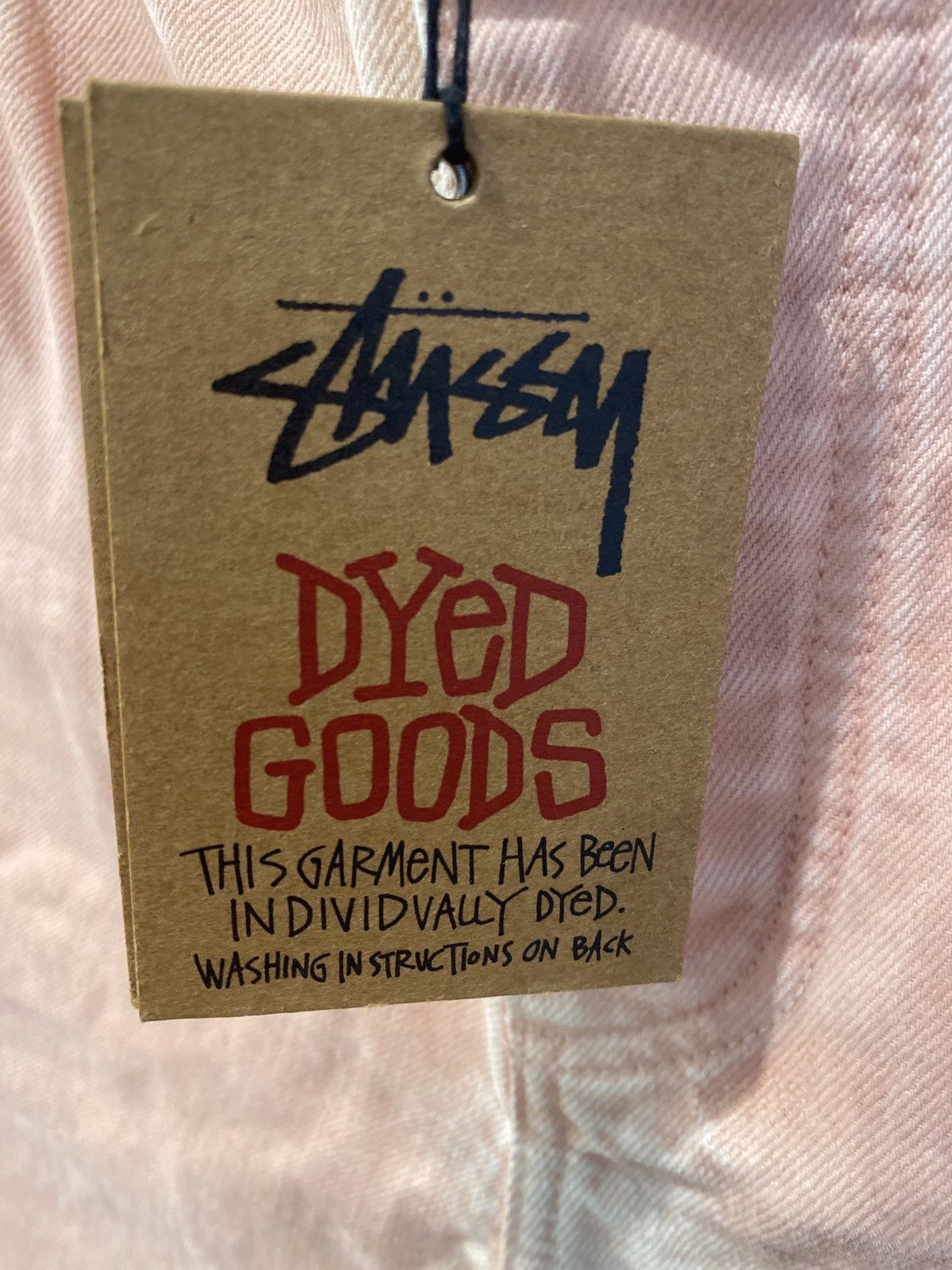 Stussy Stussy big ol shorts spray dye faded pink Size US 34 / EU 50 - 6 Thumbnail