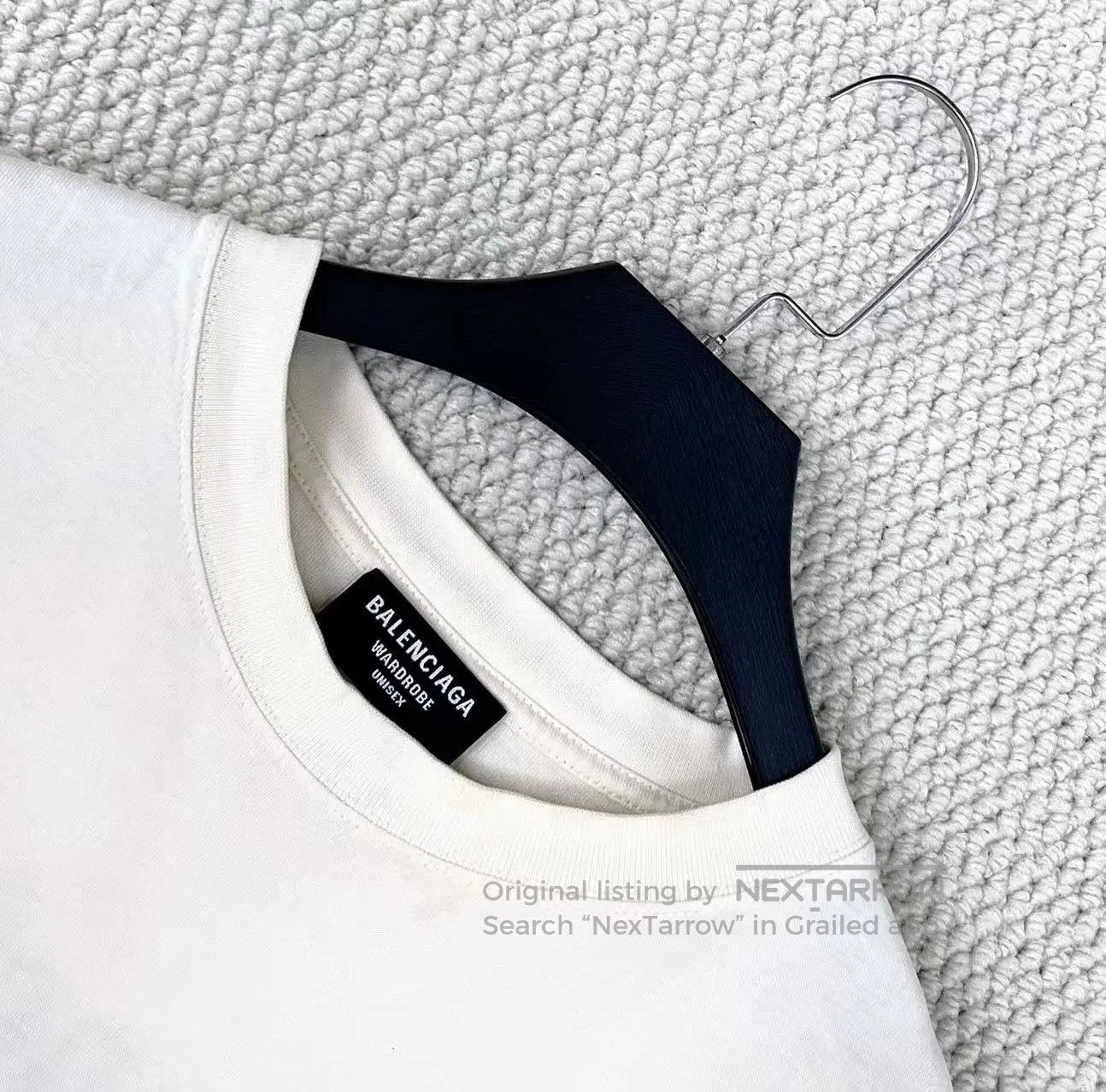 Balenciaga Balenciaga Embroidered Logo Short Sleeve Tee. Size US XL / EU 56 / 4 - 3 Thumbnail