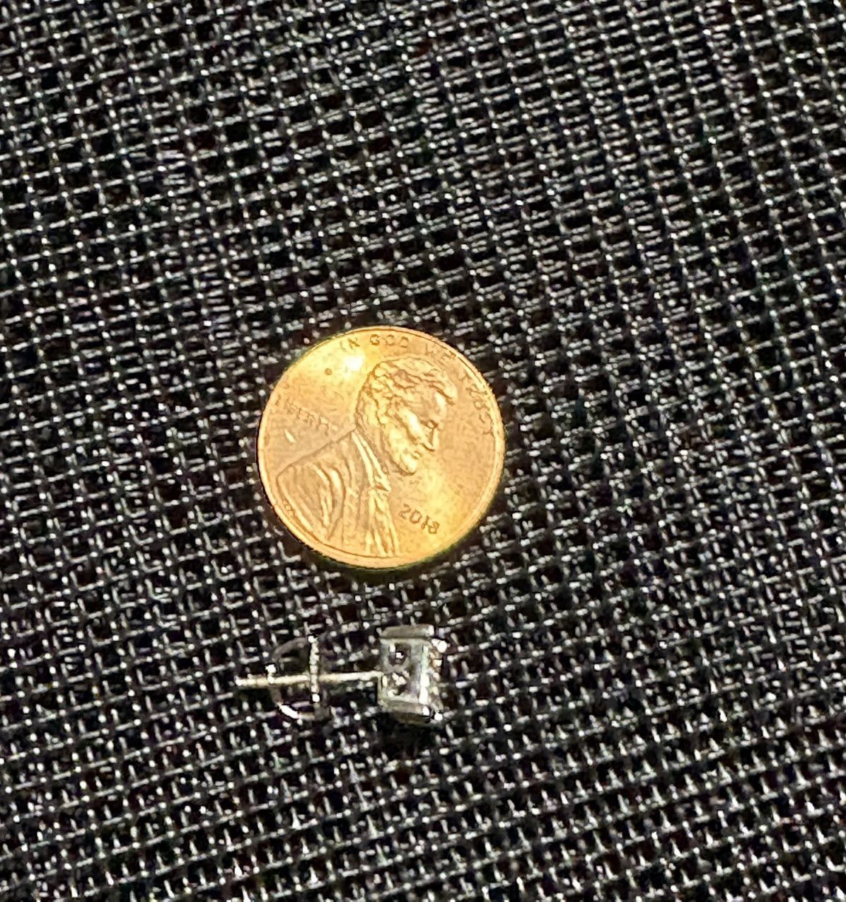Other Mens 925 Silver Earrings With Lab Grown Moissanite Cluster Size ONE SIZE - 2 Thumbnail