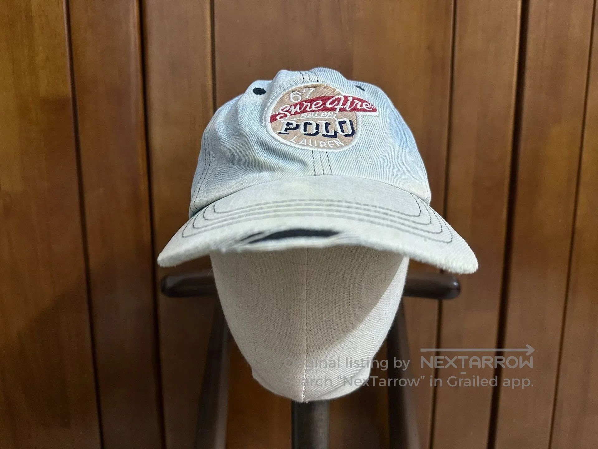 Polo Ralph Lauren Ralph Lauren 90s US Washed Denim Logo Cap. Size ONE SIZE - 6 Thumbnail