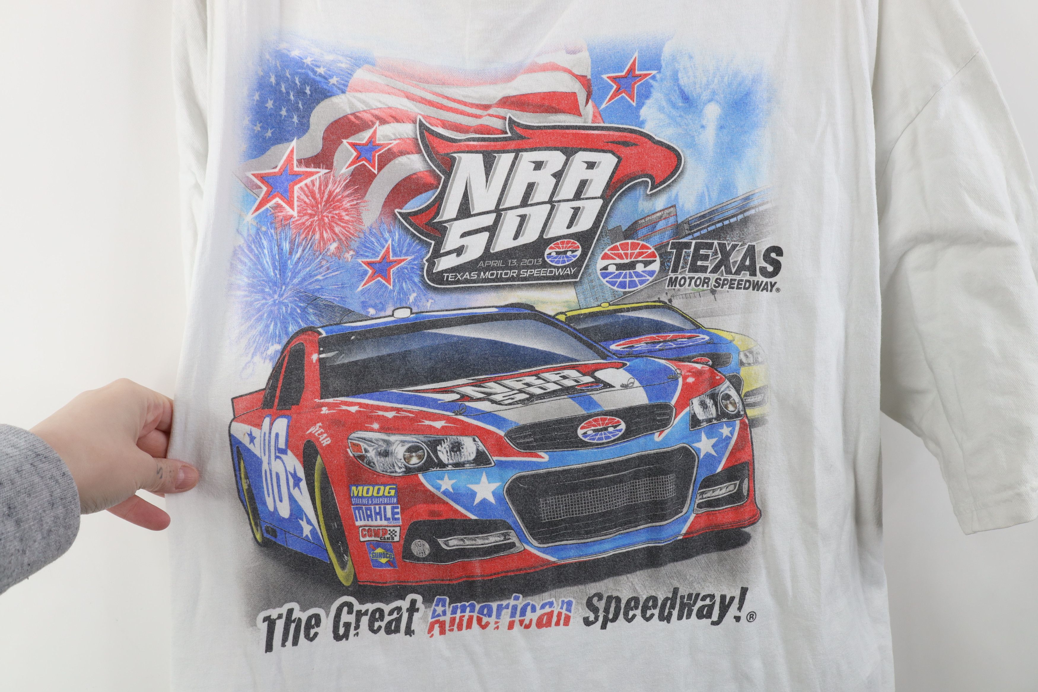 Vintage Vintage Y2K NASCAR Motor Speedway Racing T-Shirt White USA Size US XXL / EU 58 / 5 - 4 Thumbnail