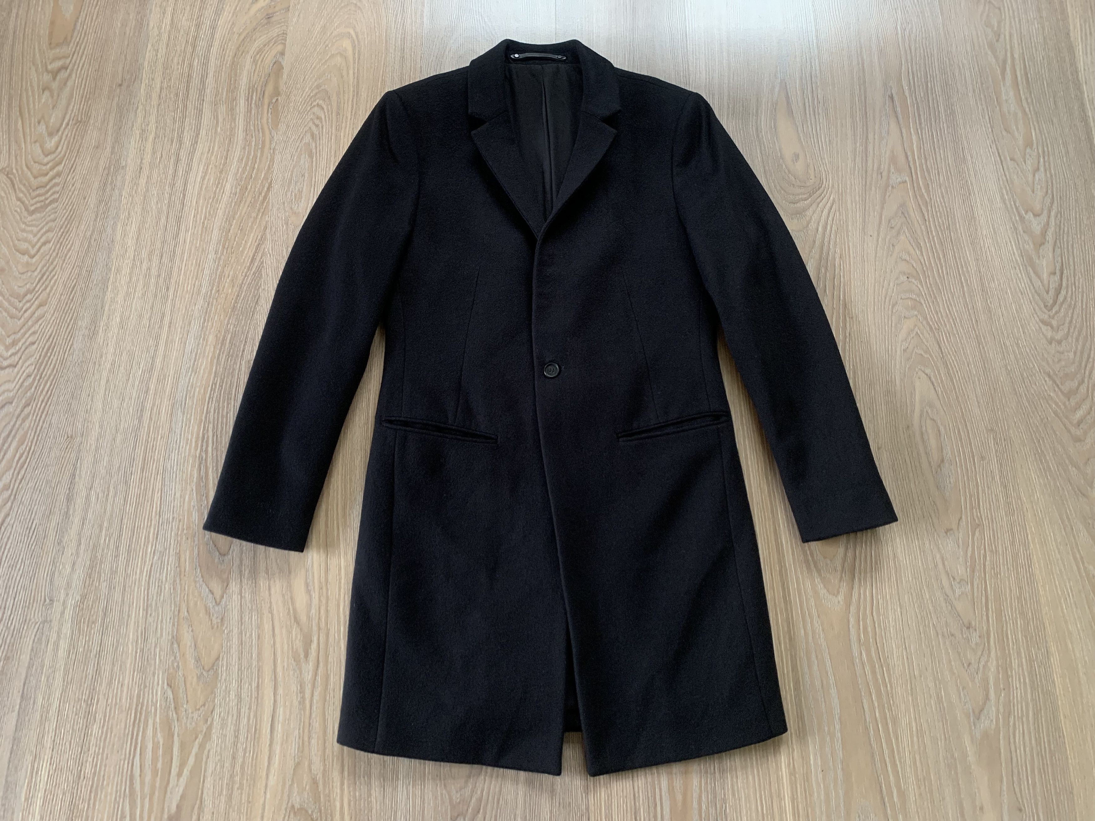Allsaints Allsaints Fido Coat Black Wool Blend Overcoat Size US XS / EU 42 / 0 - 3 Thumbnail