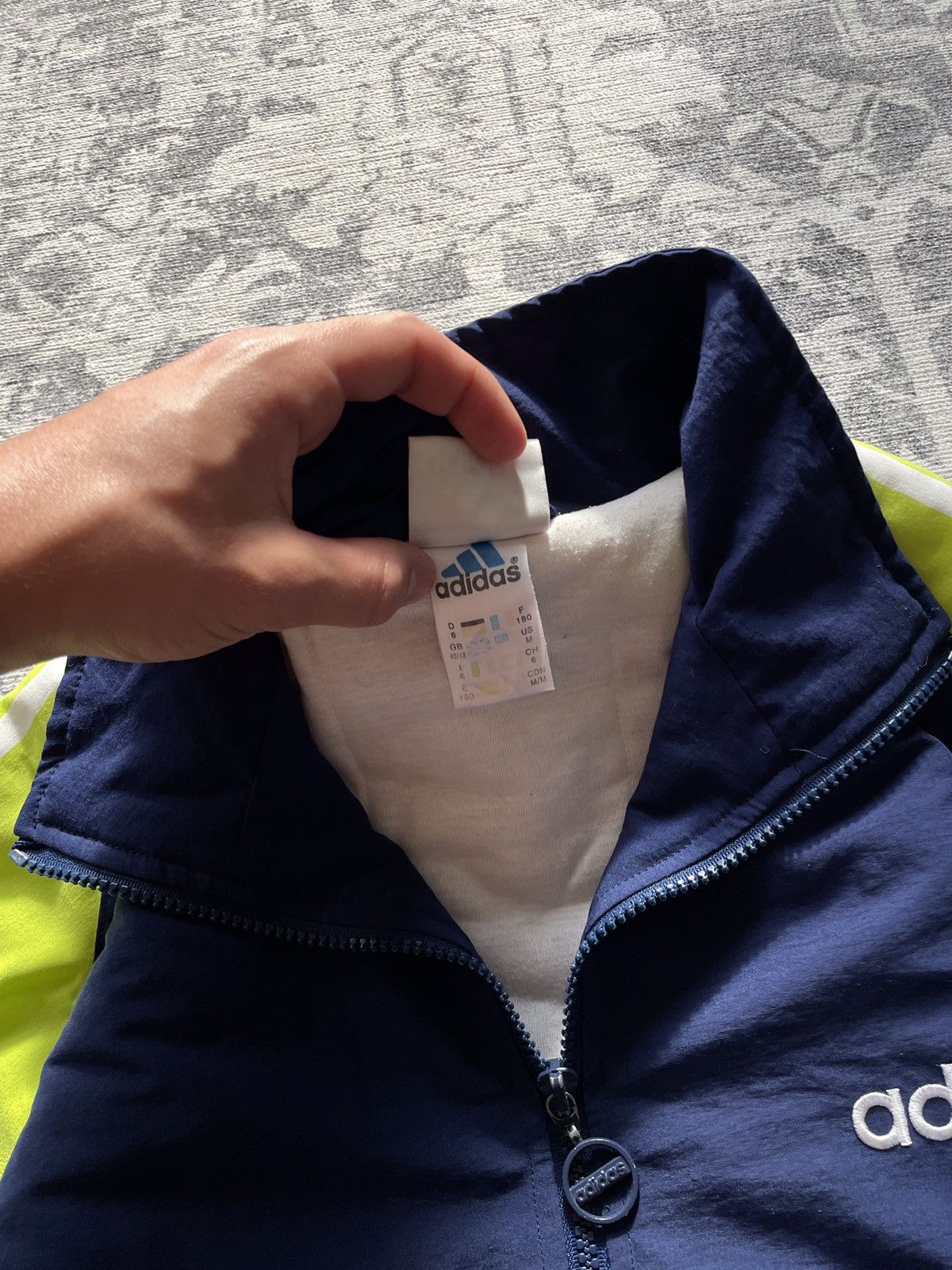 Adidas 💥Vintage Adidas 3 Stripes Woven Boxy Track Bomber Jacket 90s Size US L / EU 52-54 / 3 - 7 Thumbnail