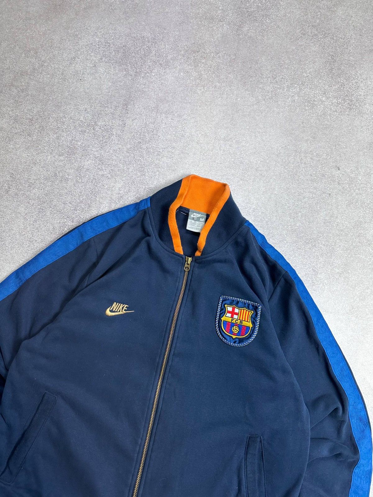 Nike Vintage 90s Nike Barcelona FC Olympic Cotton Jacket M Size US M / EU 48-50 / 2 - 2 Thumbnail