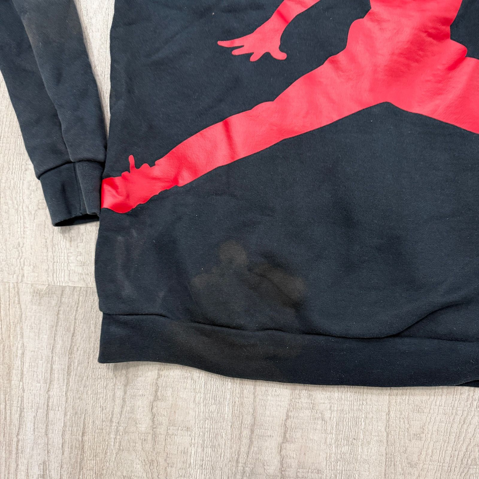Jordan Brand Air Jordan Hoodie Men's Small Black Red Fill Zip Sweatshirt Size US S / EU 44-46 / 1 - 12 Thumbnail