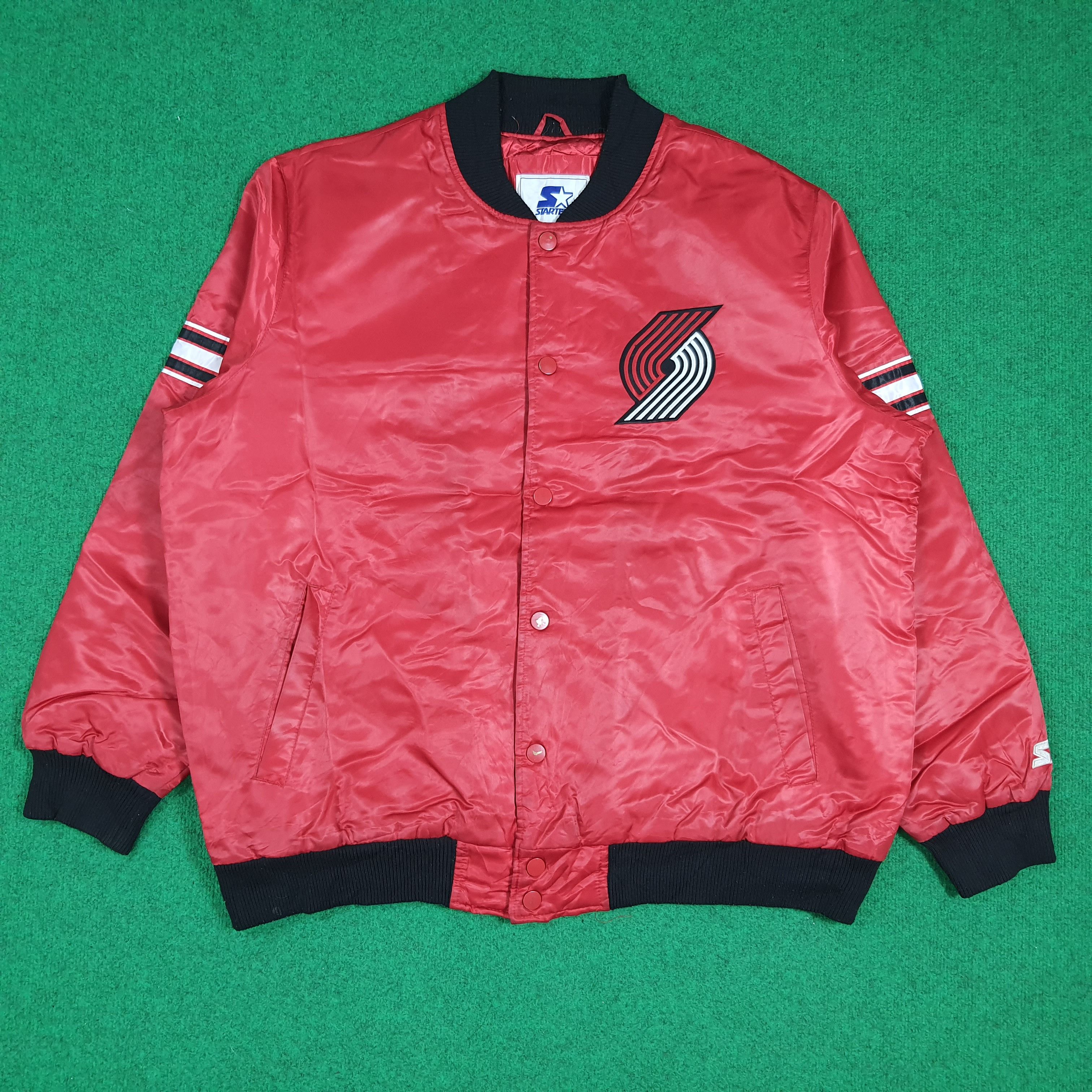 Starter Vintage 90s Starter Rip City NBA Basketball Bomber C281N14 Size US XXL / EU 58 / 5 - 3 Thumbnail