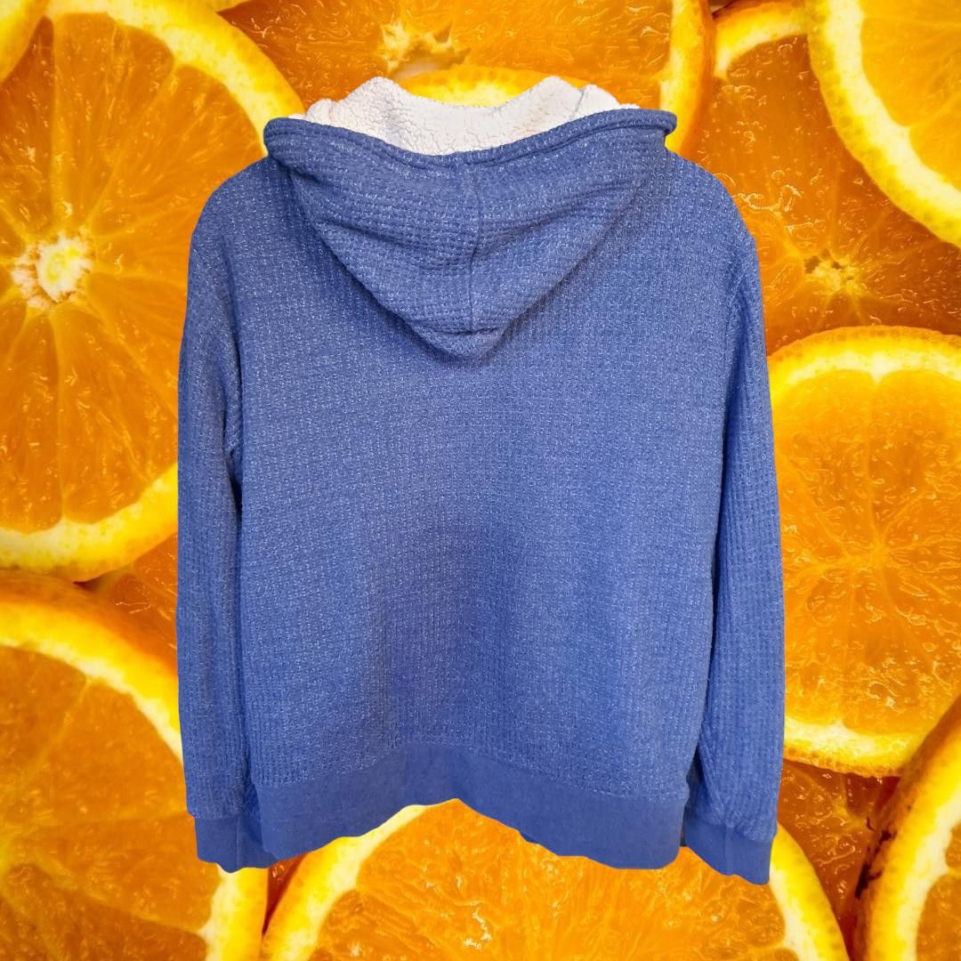 Old Navy Old Navy Sherpa Lined Blue Hooded Sweatshirt Size Large Size US L / EU 52-54 / 3 - 5 Thumbnail