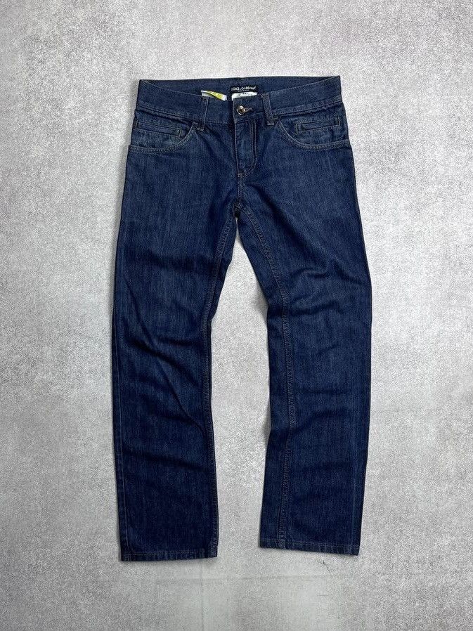 Dolce & Gabbana Vintage Dolce&Gabbana 14 Gold Baggy Flared Jeans 32 Size US 32 / EU 48 - 4 Thumbnail