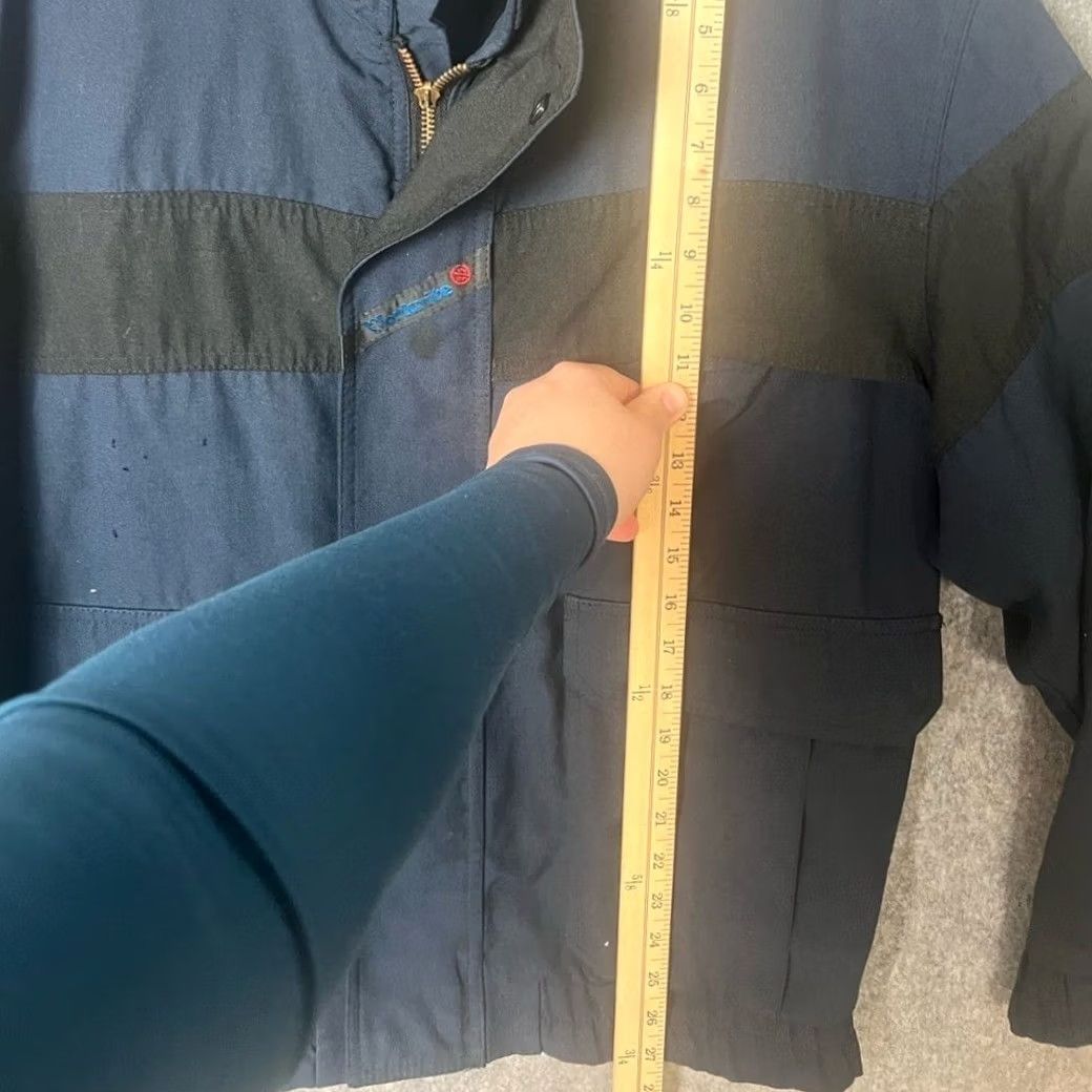 Vintage Workrite FR Jacket Men's Medium lightweight Navy fire resistant work Size US M / EU 48-50 / 2 - 4 Thumbnail