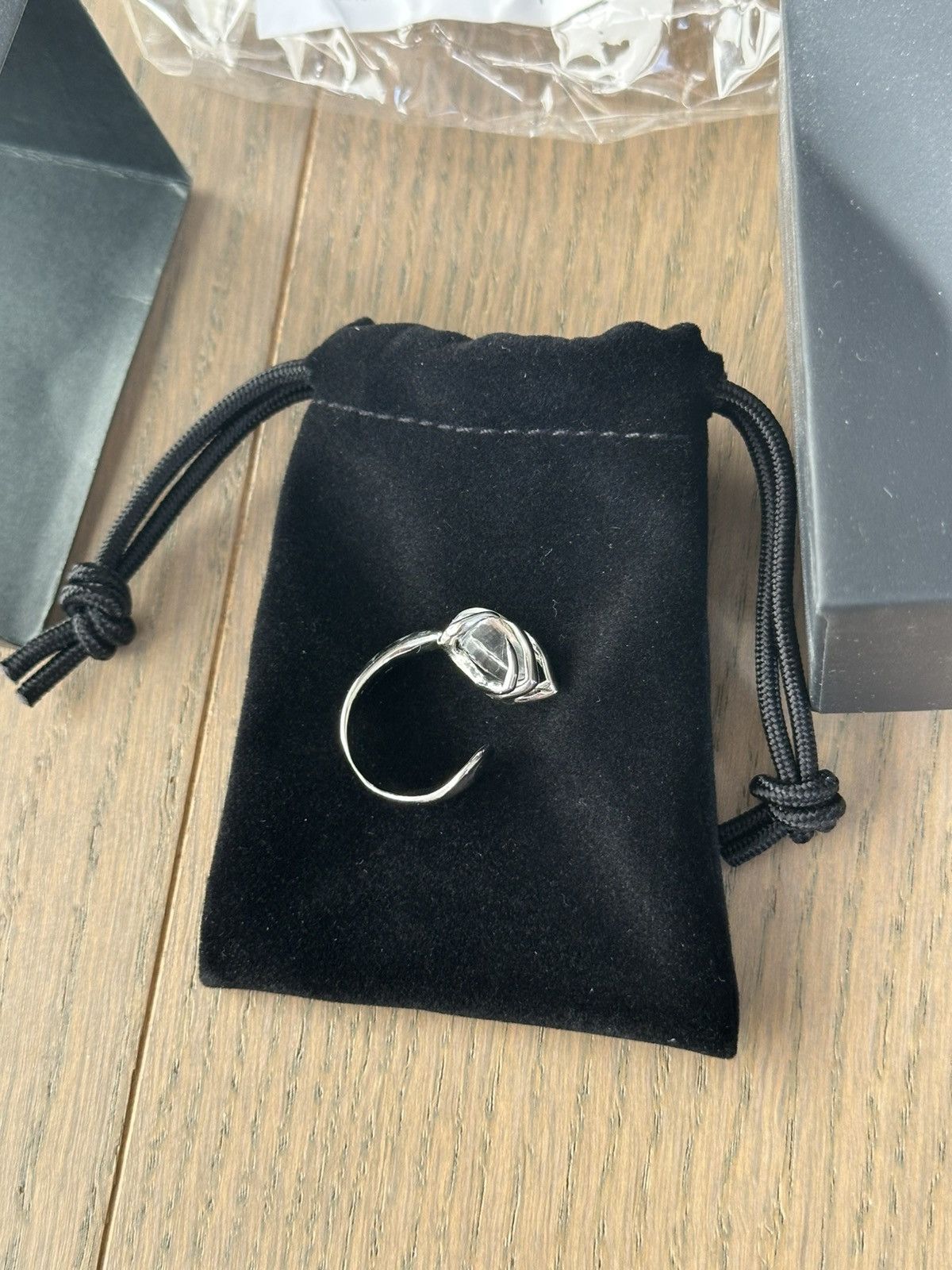 Alan Crocetti Clear Crystal Euphoria Claw Ring Size 9 Size ONE SIZE - 2 Thumbnail