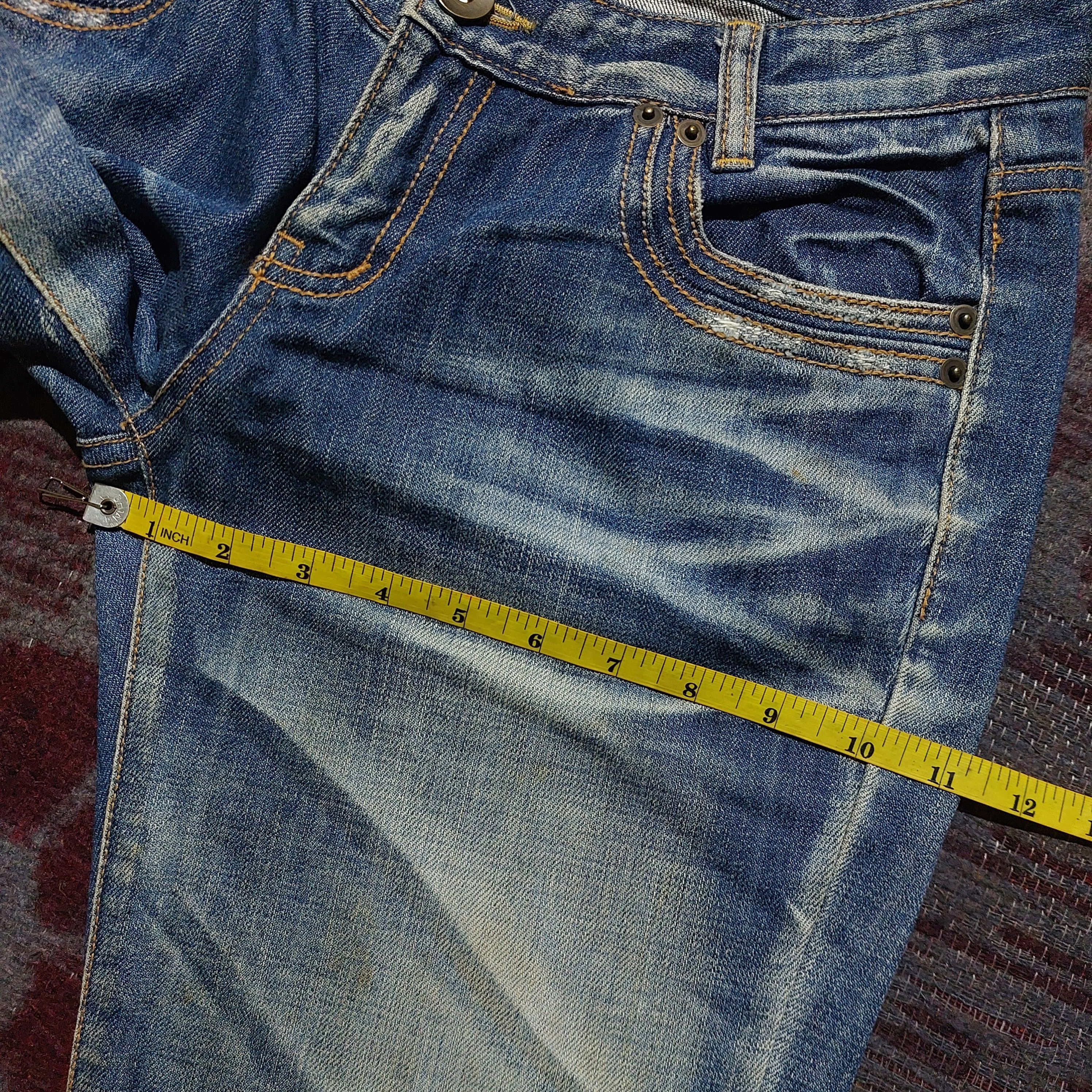 Tornado Mart Jean Mani distressed fadded blue flared jeans Size US 29 - 17 Thumbnail