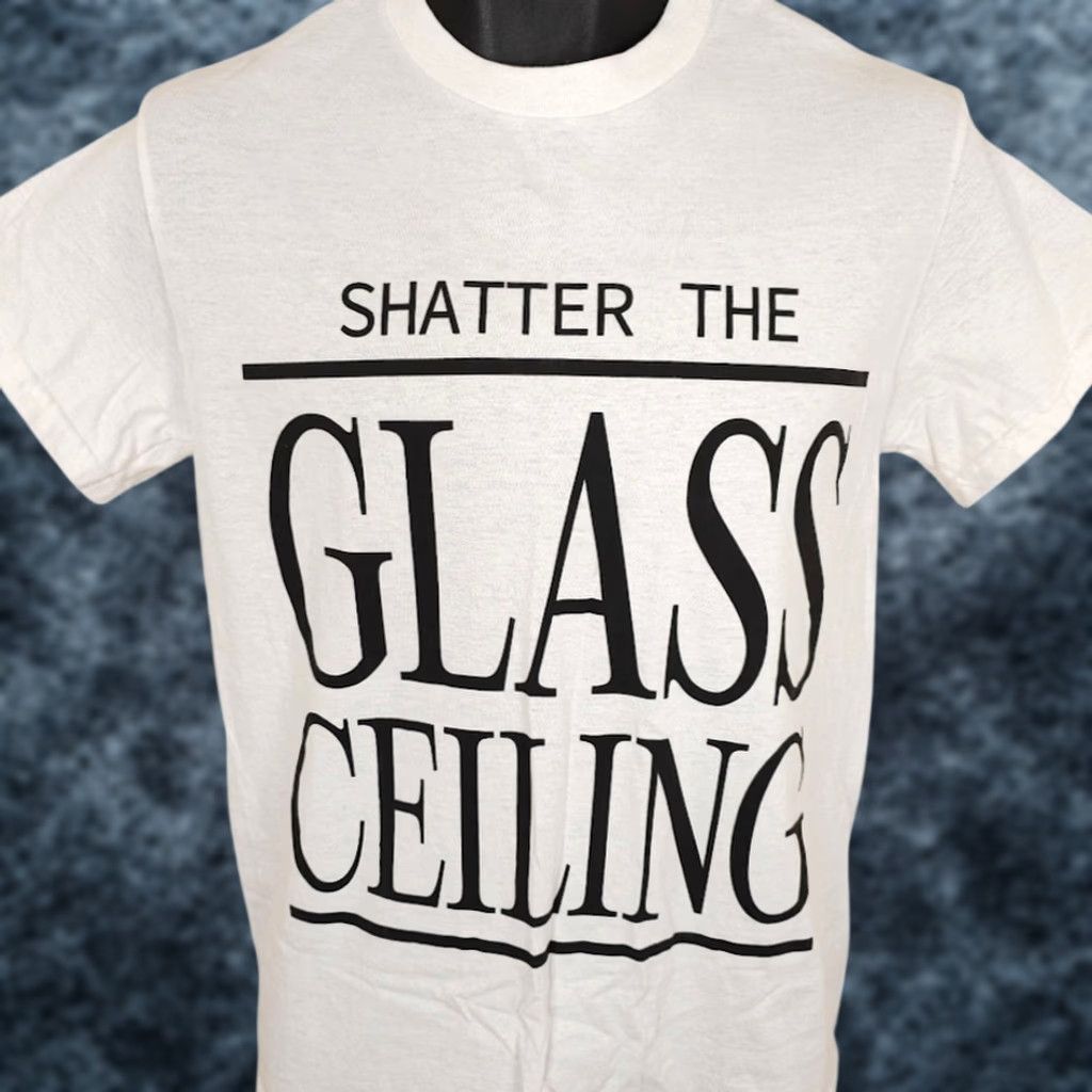 Vintage Shatter The Glass Ceiling T Shirt Mens Size Small White Break Through Barriers Size US S / EU 44-46 / 1 - 1 Thumbnail