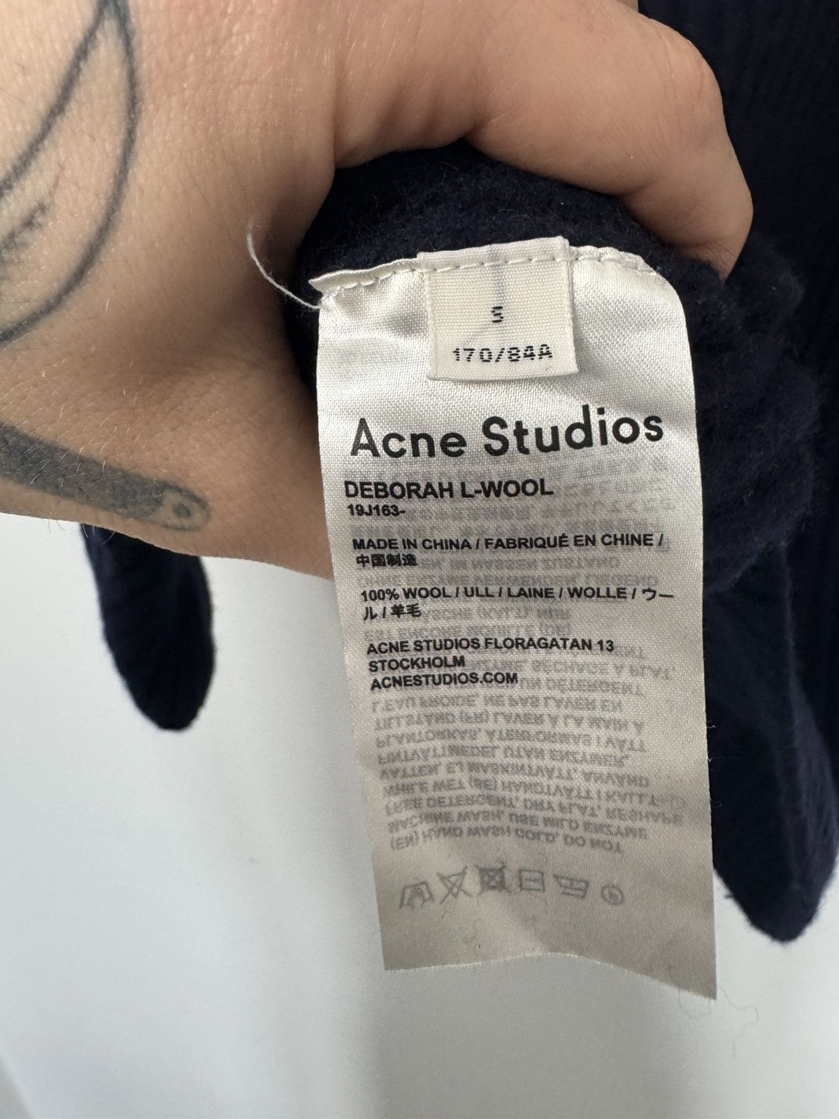 Acne Studios Acne Studios Wool Sweater Navy Blue Luxury Casual Knit Rare Size US S / EU 44-46 / 1 - 4 Thumbnail