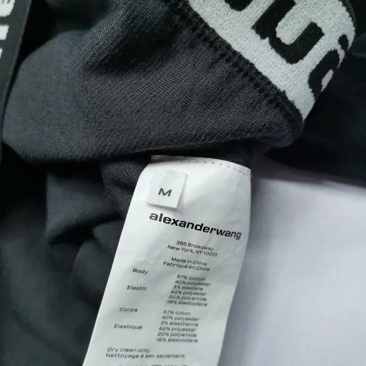 Alexander Wang Alexander Wang Black Logo Cropped Hoodie - Size M / US 6-8 / IT 42-44 - 5 Thumbnail