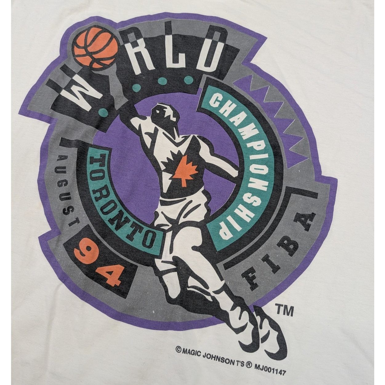 NBA × Vintage Vintage 1994 FIBA World Championship Toronto t-shirt Size US XXL / EU 58 / 5 - 2 Thumbnail