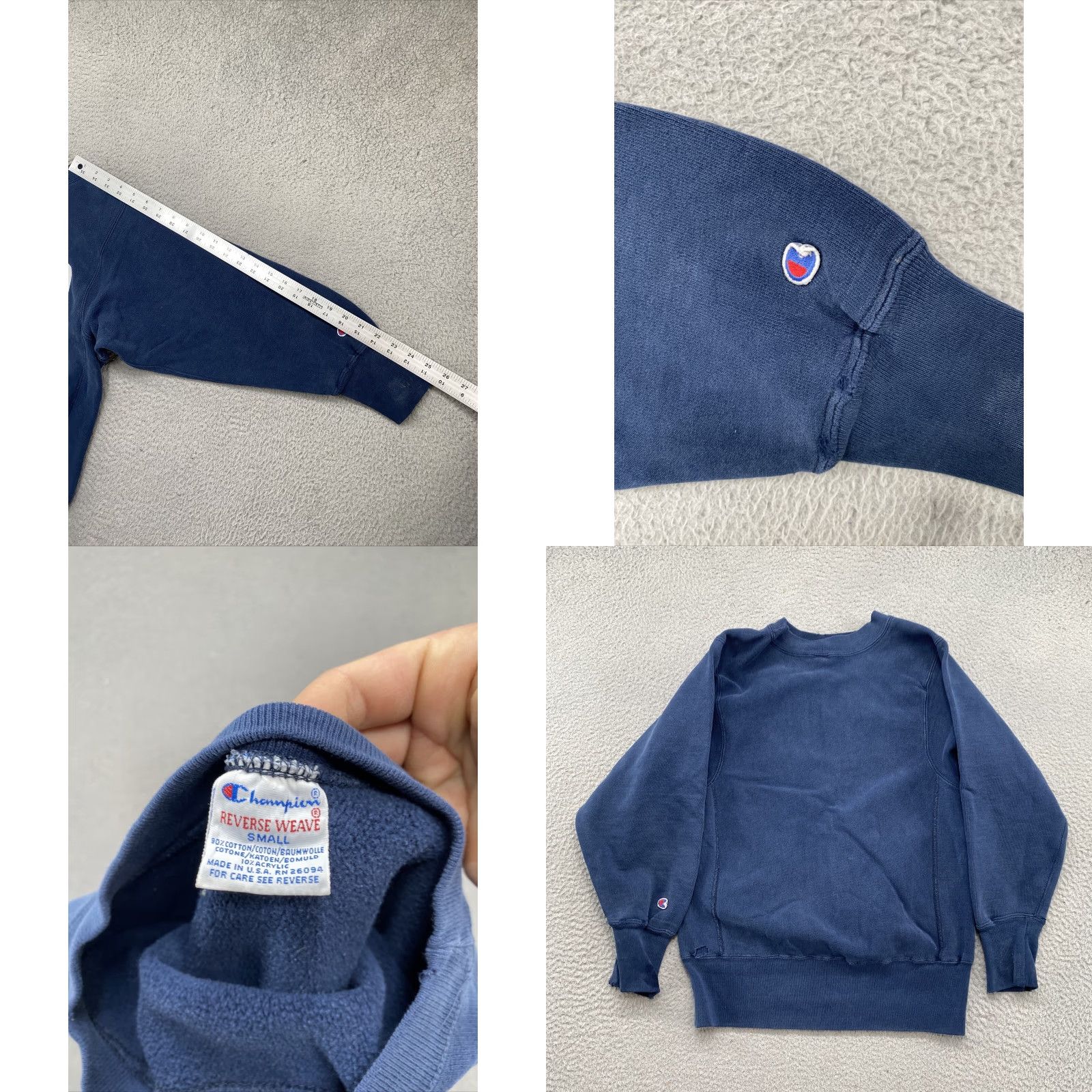Champion VINTAGE Luther College Champion Reverse Weave Sweatshirt Small Mens Blue College 90s Pullover Reversible Distressed Size US S / EU 44-46 / 1 - 8 Thumbnail