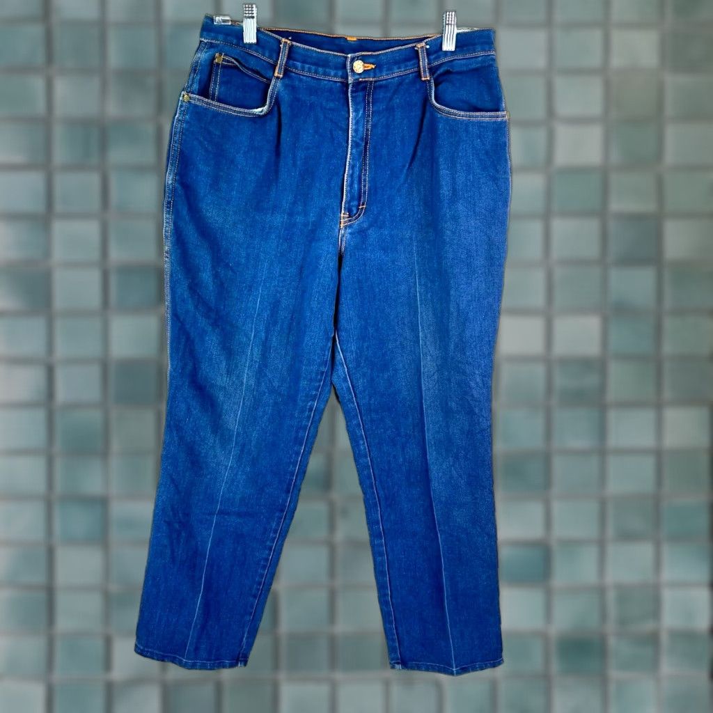 Vintage Gitano Total Control Stretch Boot Cut Jeans Women's 32x28 Blue Denim 18 Vintage Size 40" / US 18 - 1 Thumbnail