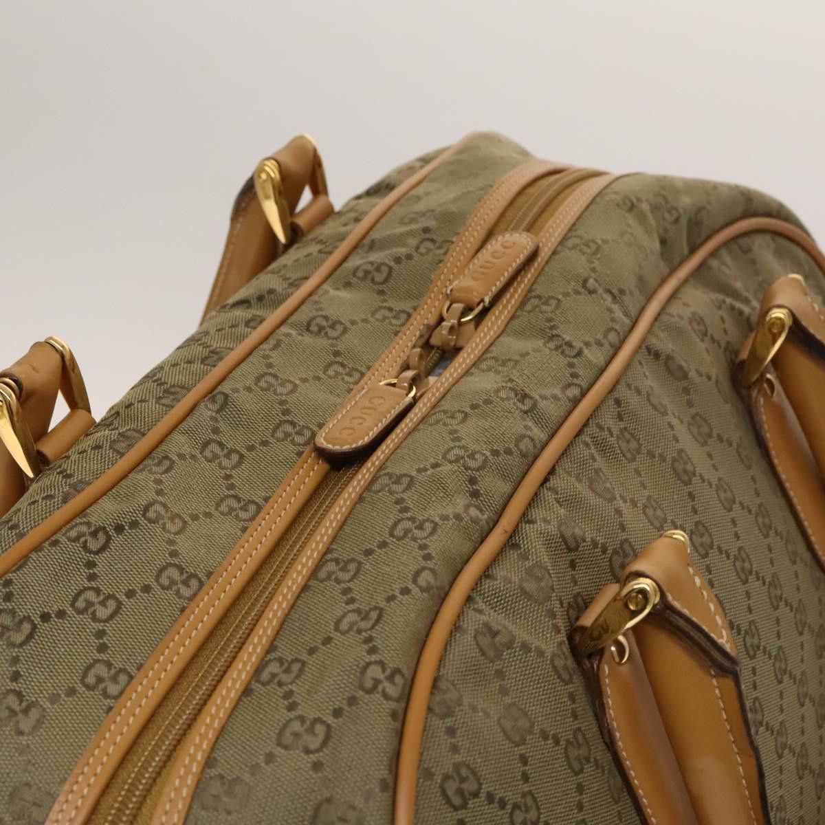 Gucci GUCCI GG Canvas Boston Bag Gold Beige Size ONE SIZE - 7 Thumbnail