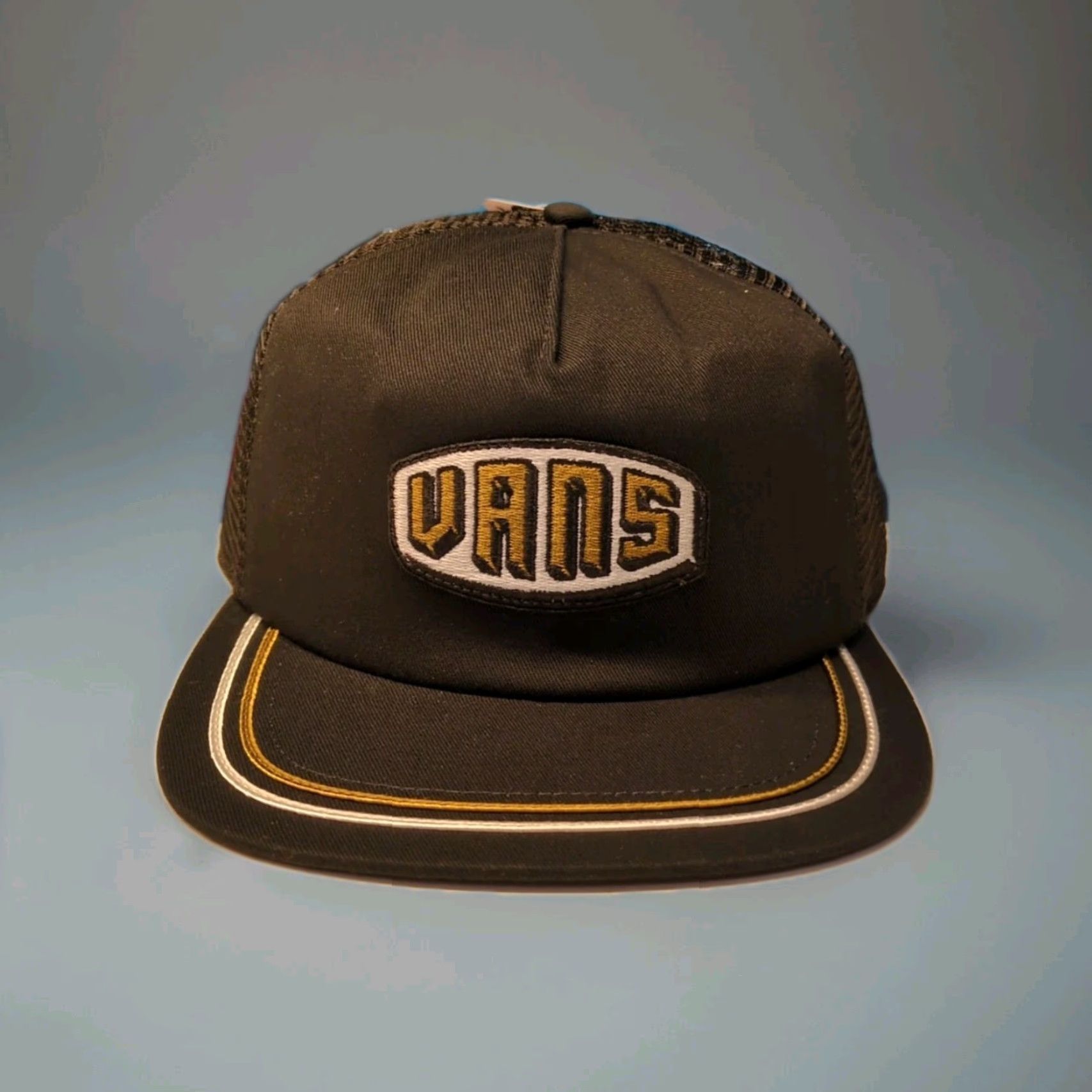 Vans VANS Hat Baseball Cap Off The Wall Rare Black Gold Mint Condition Adjustable One Size Men Size ONE SIZE - 4 Thumbnail