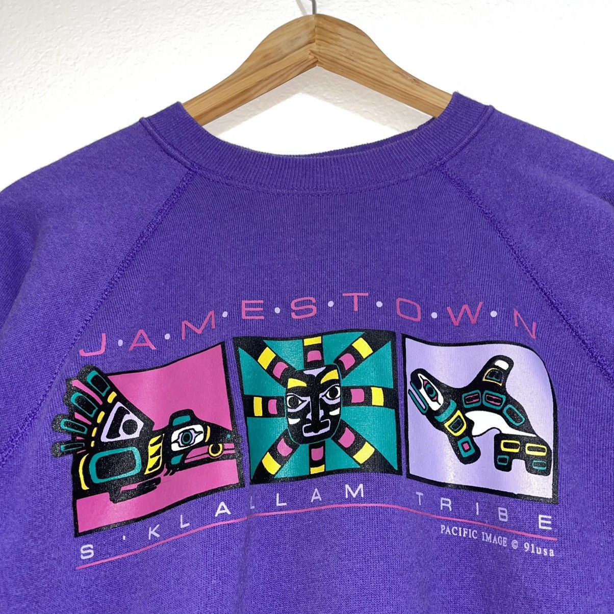 Hanes × Vintage Jamestown Raglin Pacific Image Size US XL / EU 56 / 4 - 1 Thumbnail