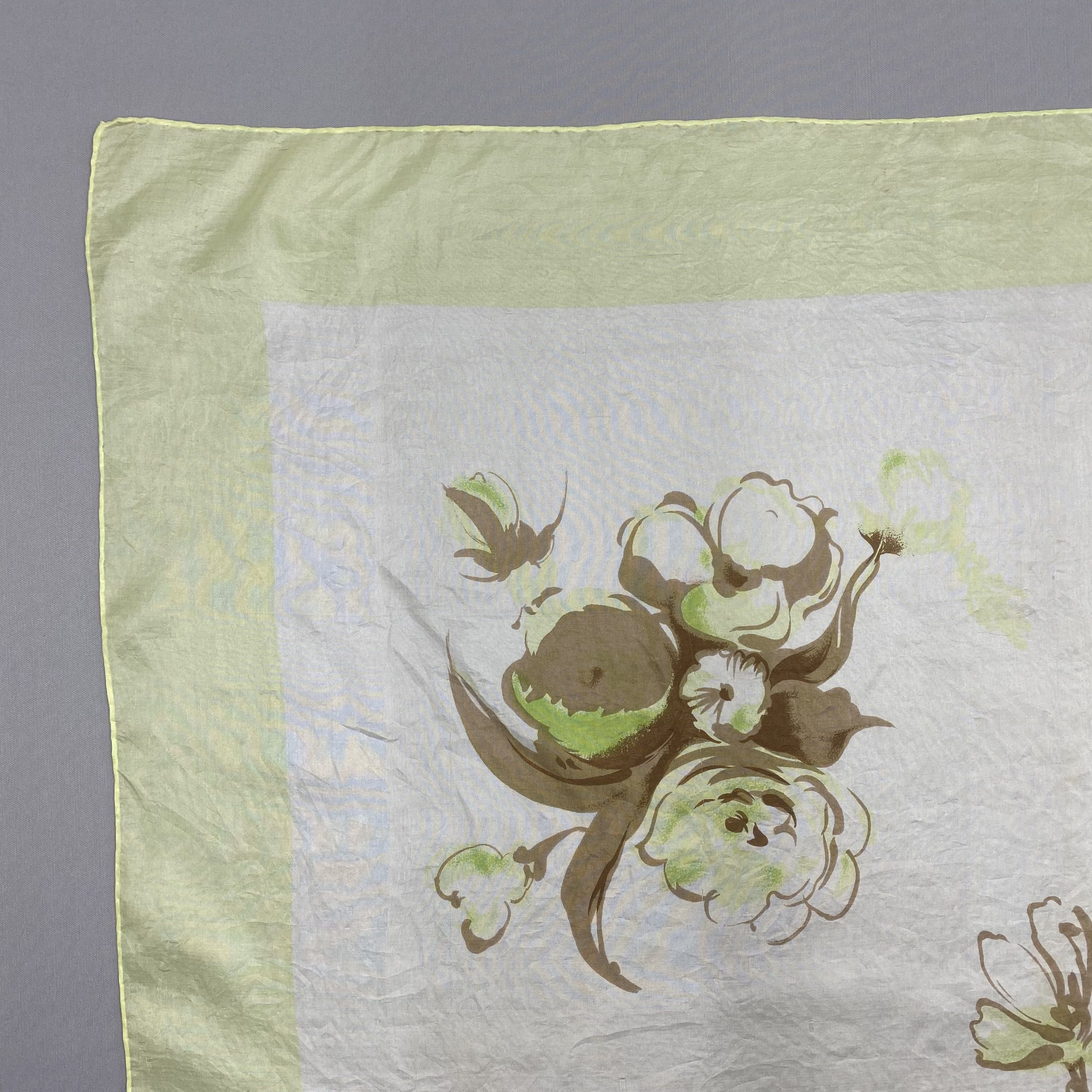 Japanese Brand Vintage Dessins Kanitz SILK Scarf Twill Stole Wraps Scarves Size ONE SIZE - 7 Thumbnail