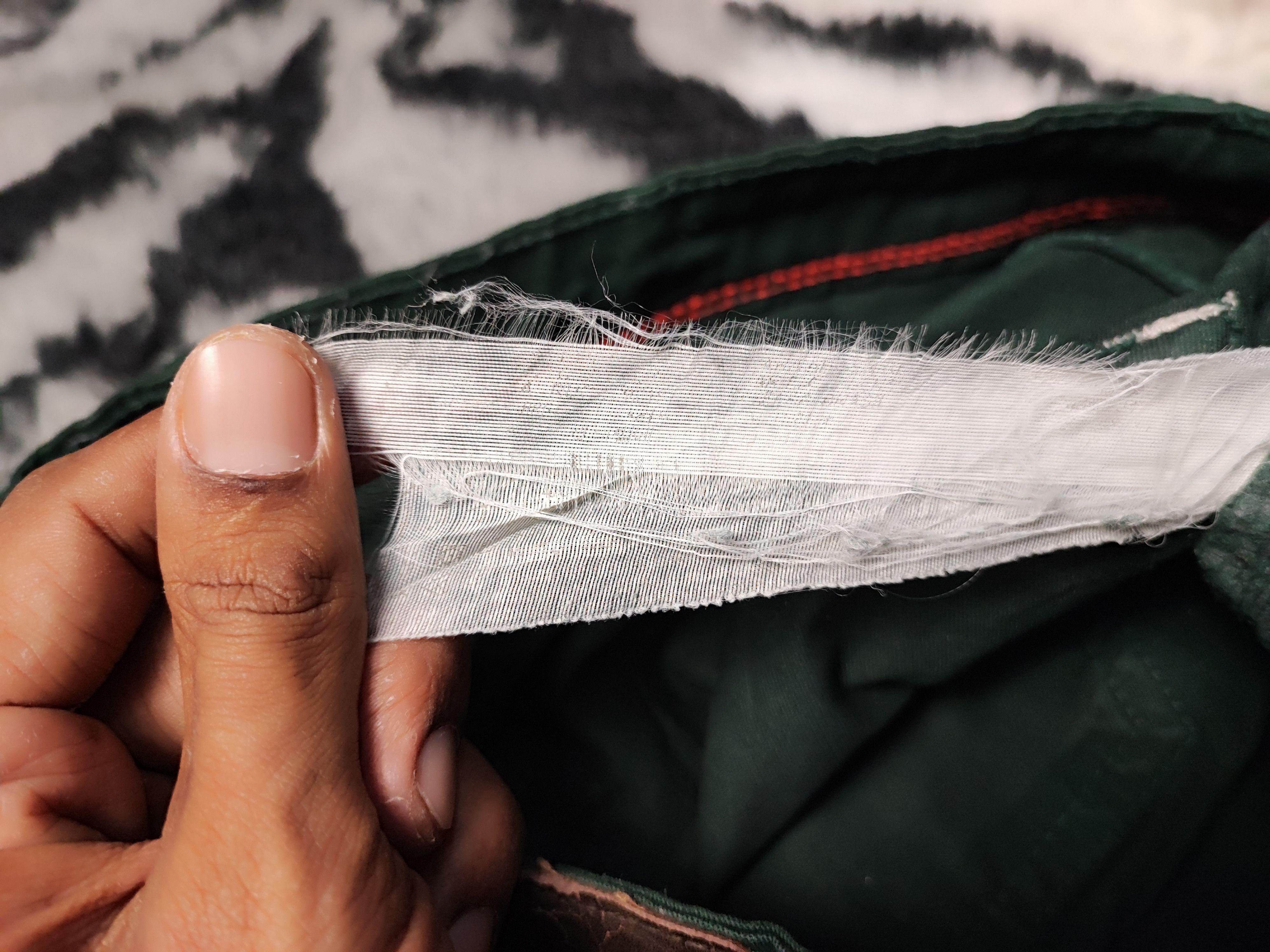 Vintage × Zara Zara Denim Distress Green Size US 35 - 13 Thumbnail