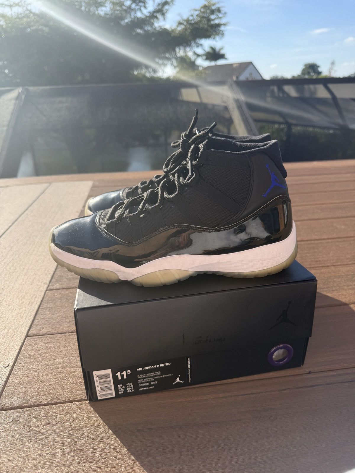 Jordan Brand Air Jordan 11 Retro Space Jam 2016 Size US 11.5 / EU 44-45 - 2 Thumbnail