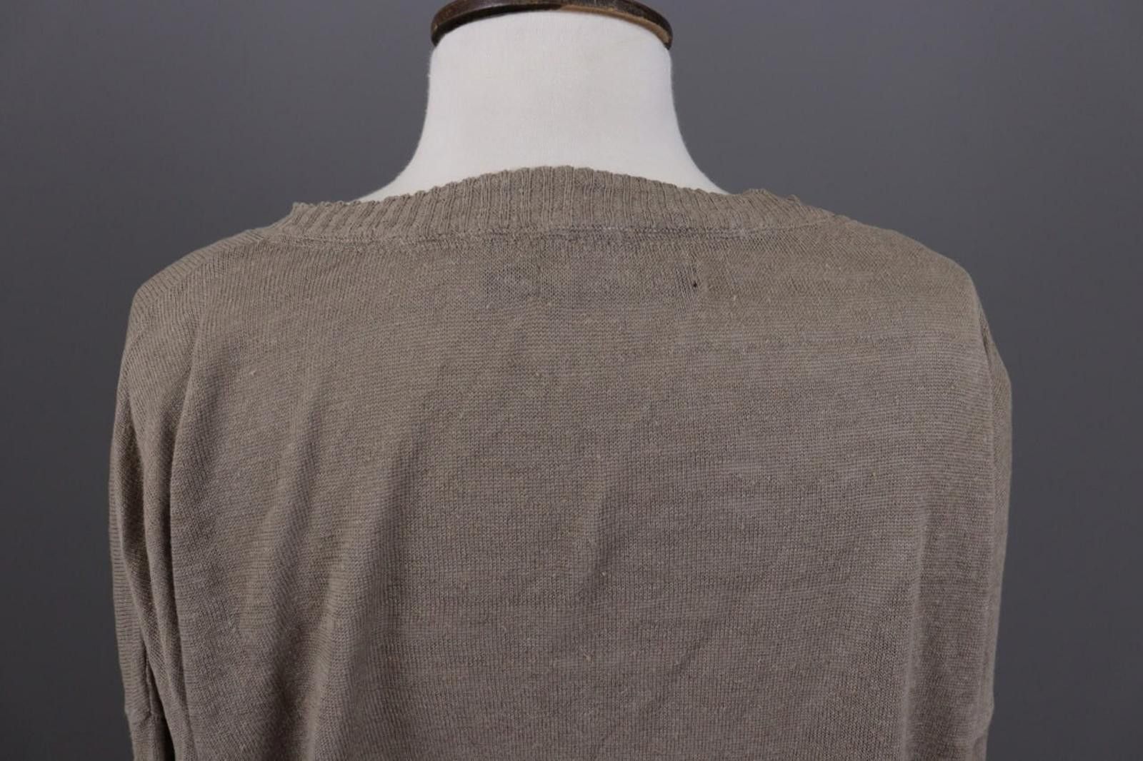 Designer Gudrun Sjoden Brown Linen Lagenlook A-Line Dress Size L Size L / US 10 / IT 46 - 12 Thumbnail