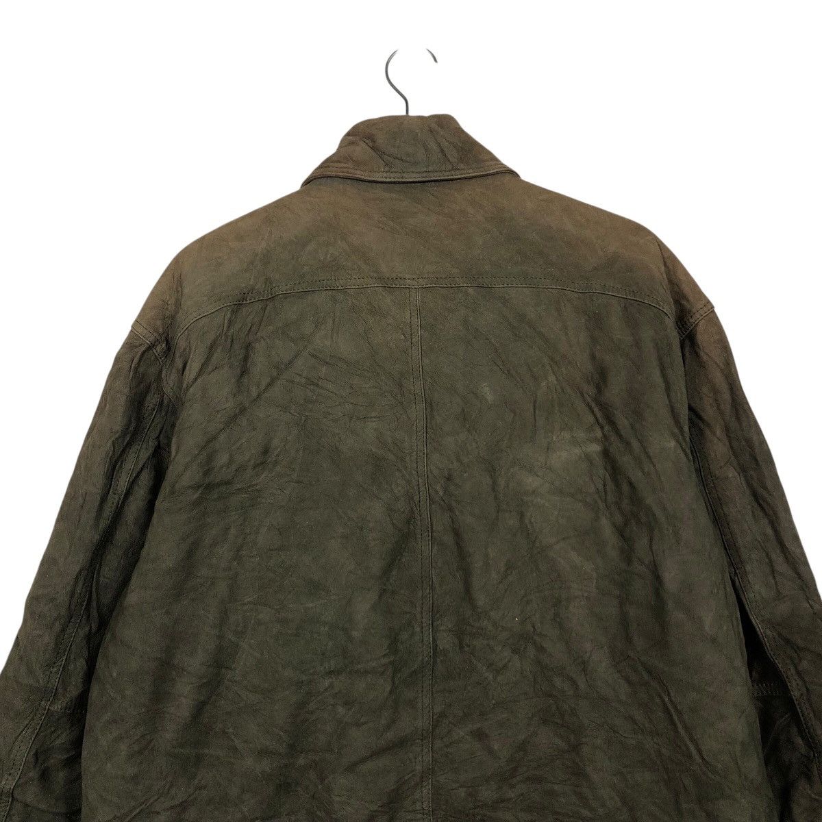 Japanese Brand 📌Vintage Work Leather Jacket Unbranded Issey Miyake Size US M / EU 48-50 / 2 - 10 Thumbnail