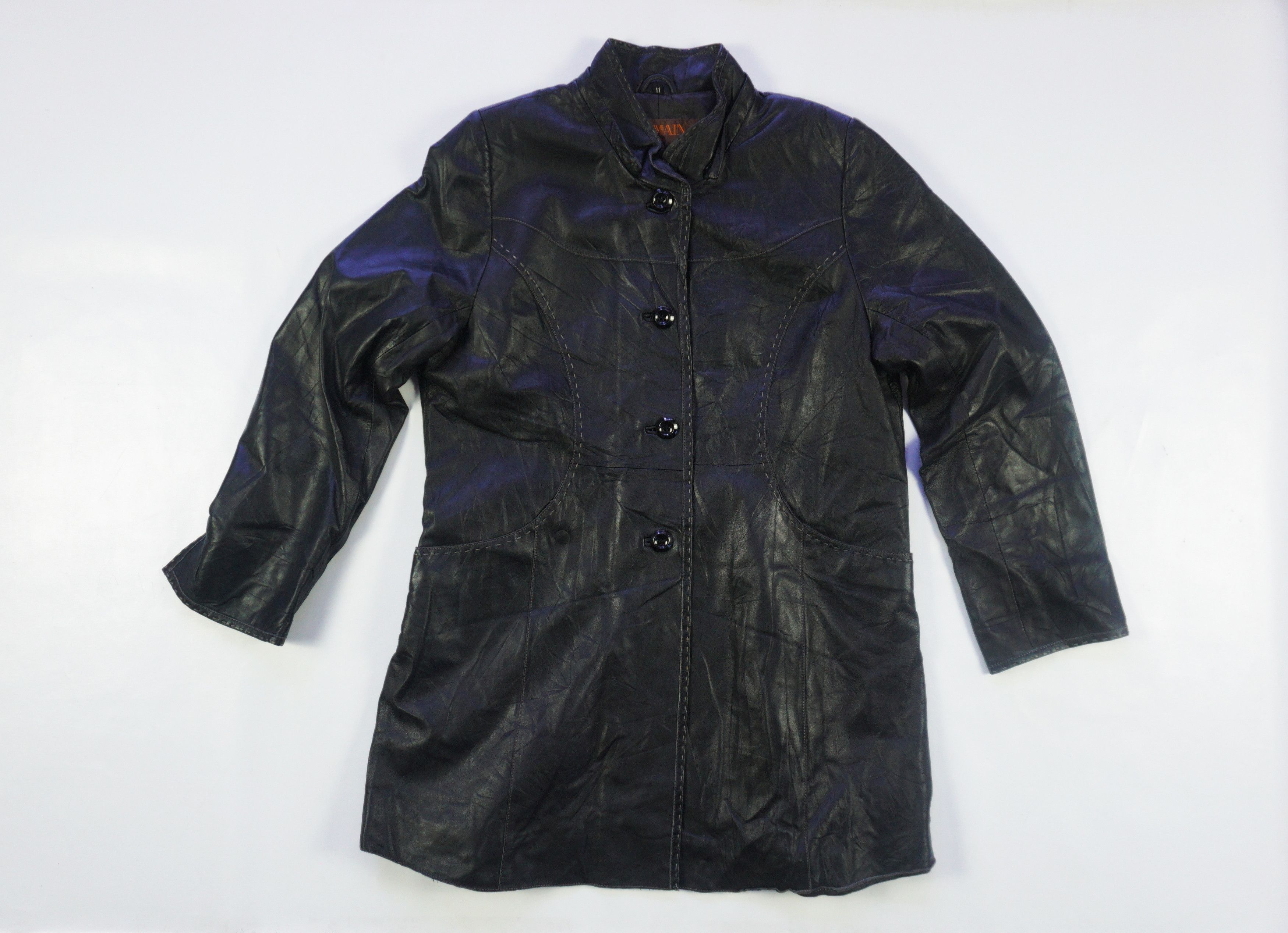 Balmain Balmain Paris Leather Women Size 11 Buttons Black Jacket Size XL / US 12-14 / IT 48-50 - 1 Thumbnail