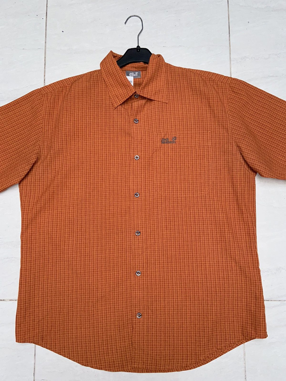 Jack Wolfskin Jack Wolfskin Orange Short Shirt Size US XXL / EU 58 / 5 - 9 Thumbnail