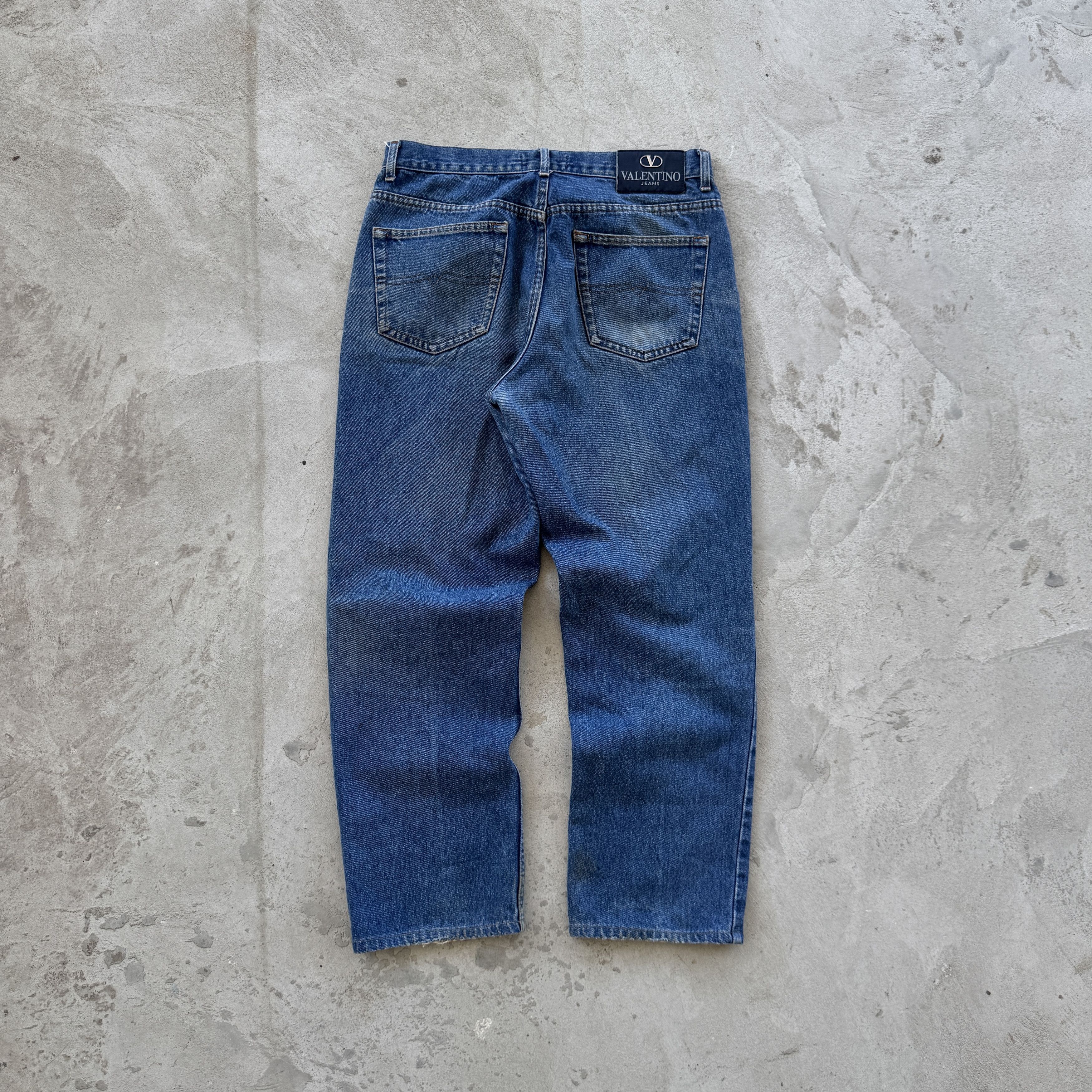 Valentino Vintage 90s Valentino Baggy Denim Pants Size US 32 / EU 48 - 1 Thumbnail