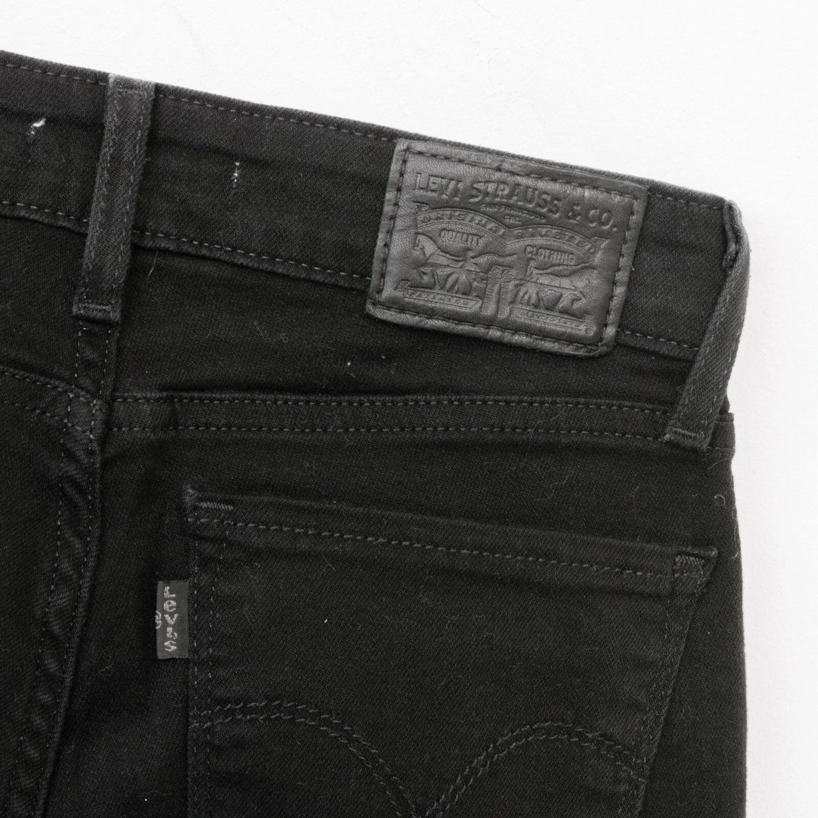 Levi's STRAUSS 712 Slim Women W23 L32 Jeans Trousers Slim Low Size 23" - 2 Thumbnail
