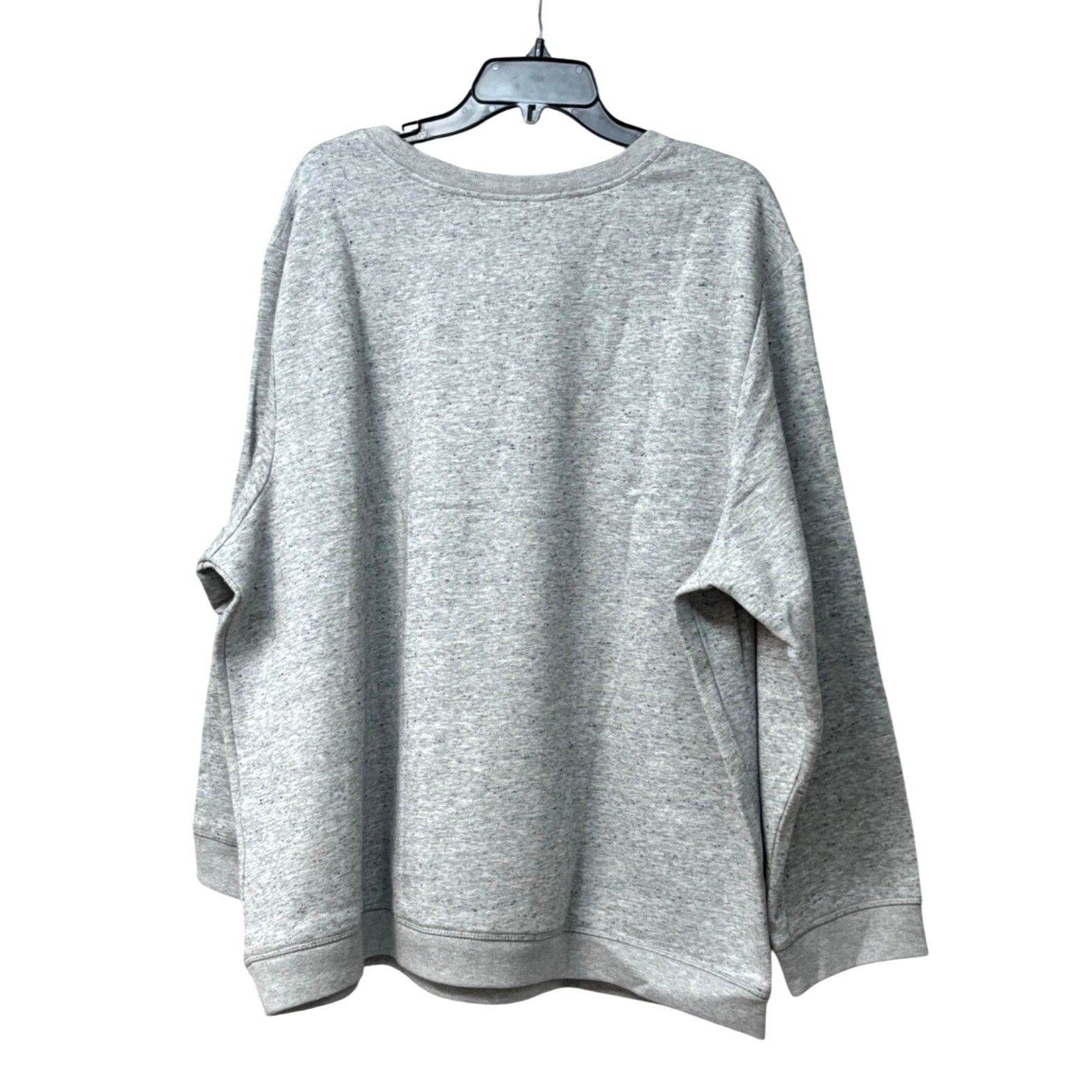 Other Karen Scott Plus Size Crewneck Sweatshirt, Smoke Gray Heathe Size ONE SIZE - 4 Thumbnail