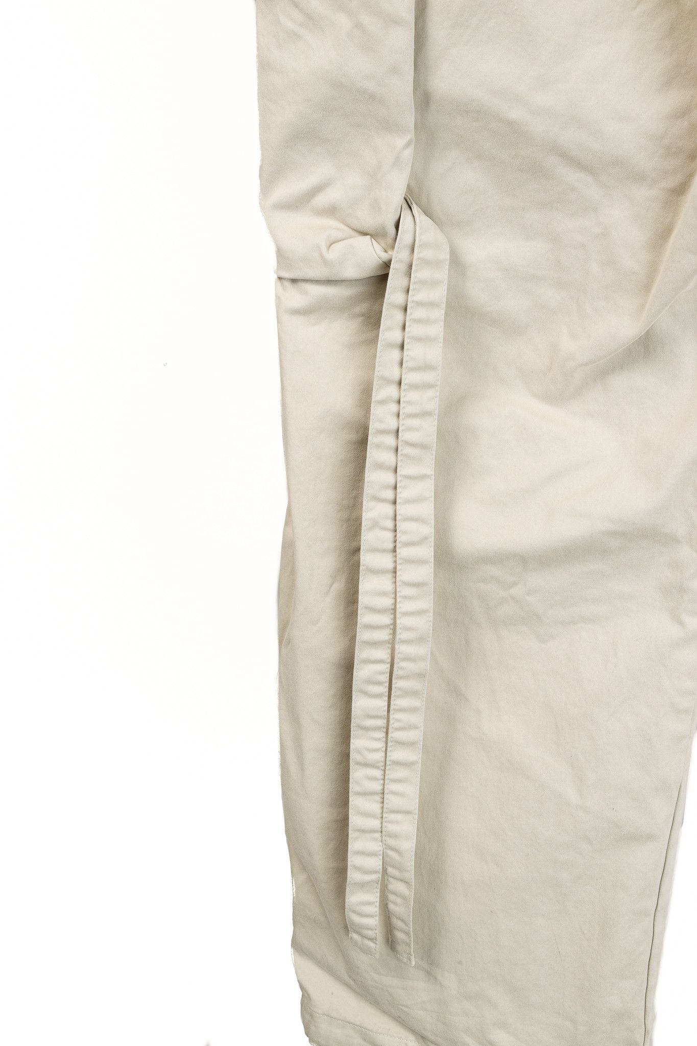 Moncler Moncler Light Beige Wide-Leg Stretch-Cotton Cargo Trousers Size US 34 / EU 50 - 8 Thumbnail