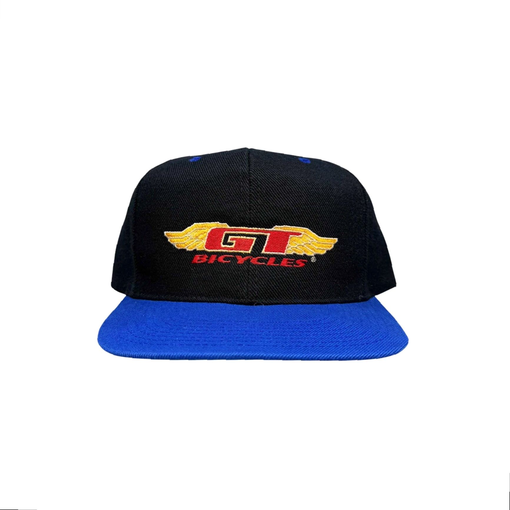 Vintage VINTAGE Otto GT Bicycles Team GT BMX Black / Blue Headmasters Two Tone Snapback Hat Size ONE SIZE - 2 Thumbnail