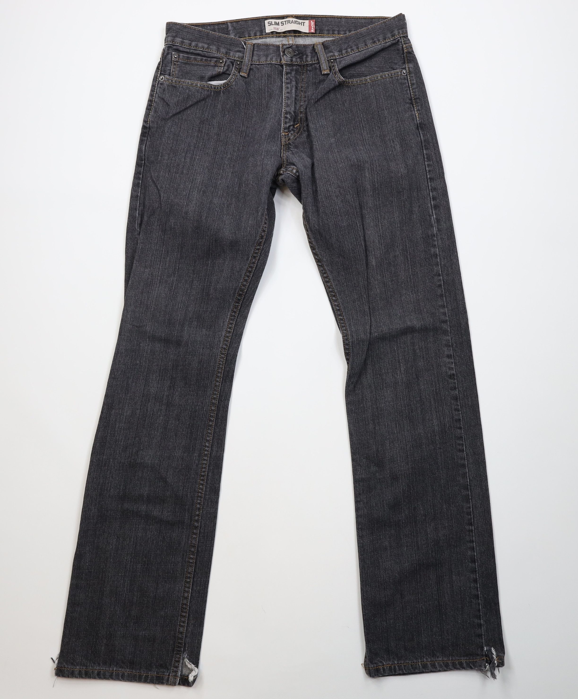 Levi's Vintage Y2K Levis 514 Slim Straight Leg Denim Jeans Black Size US 32 / EU 48 - 1 Thumbnail