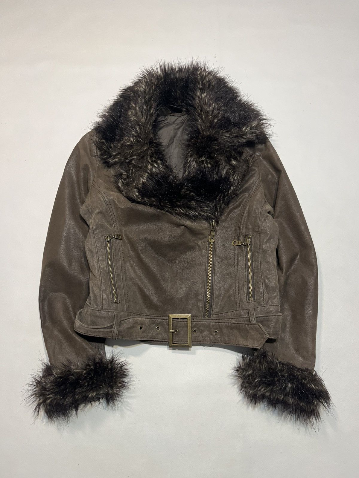 If Six Was Nine Miss Sixty Y2K Fur Jacket ifsixwasnine LGB styled Japan Size M / US 6-8 / IT 42-44 - 1 Thumbnail