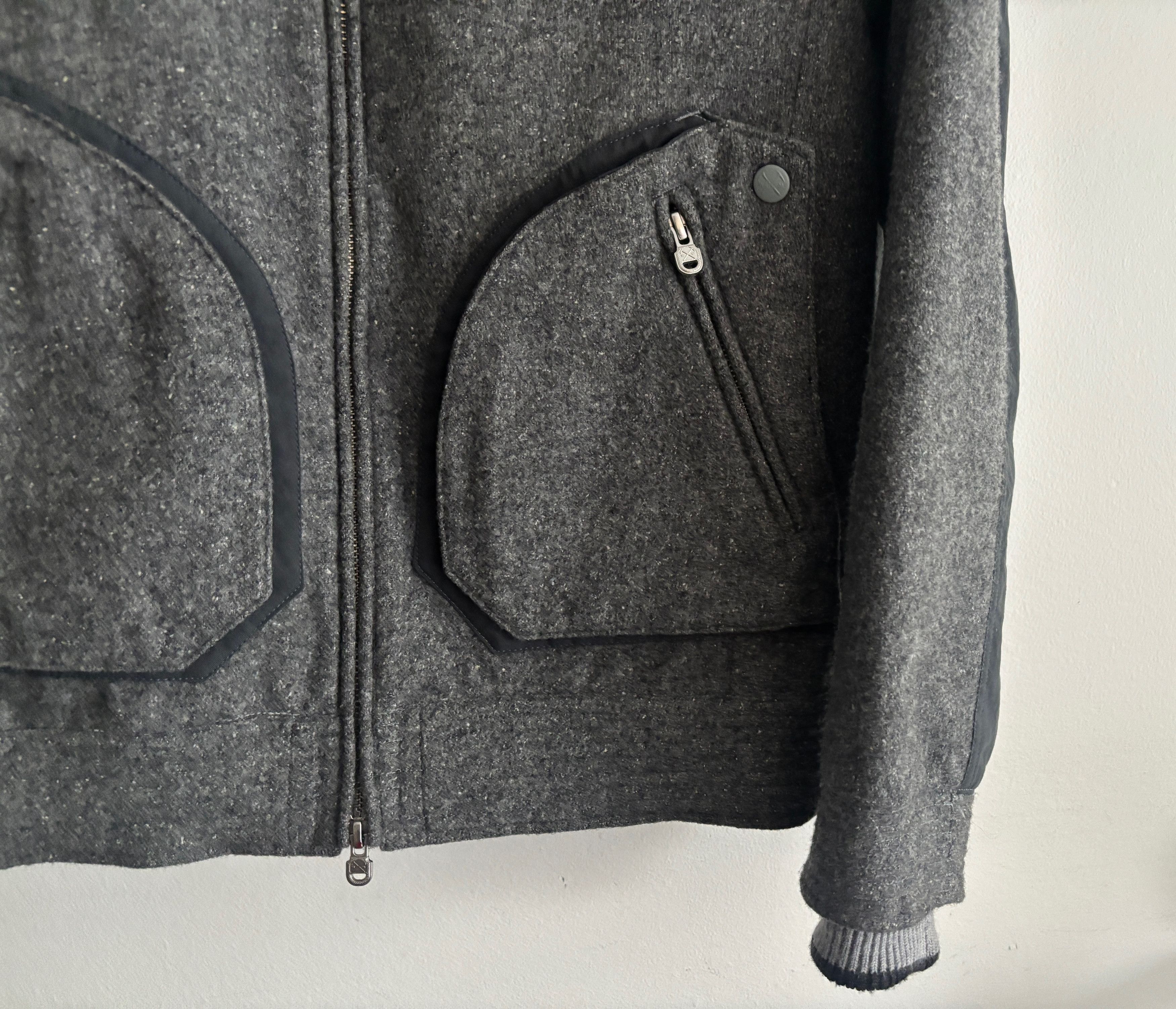 White Mountaineering $645 Gore Windstopper Grey Wool Hooded Zip Jacket Size US S / EU 44-46 / 1 - 13 Thumbnail